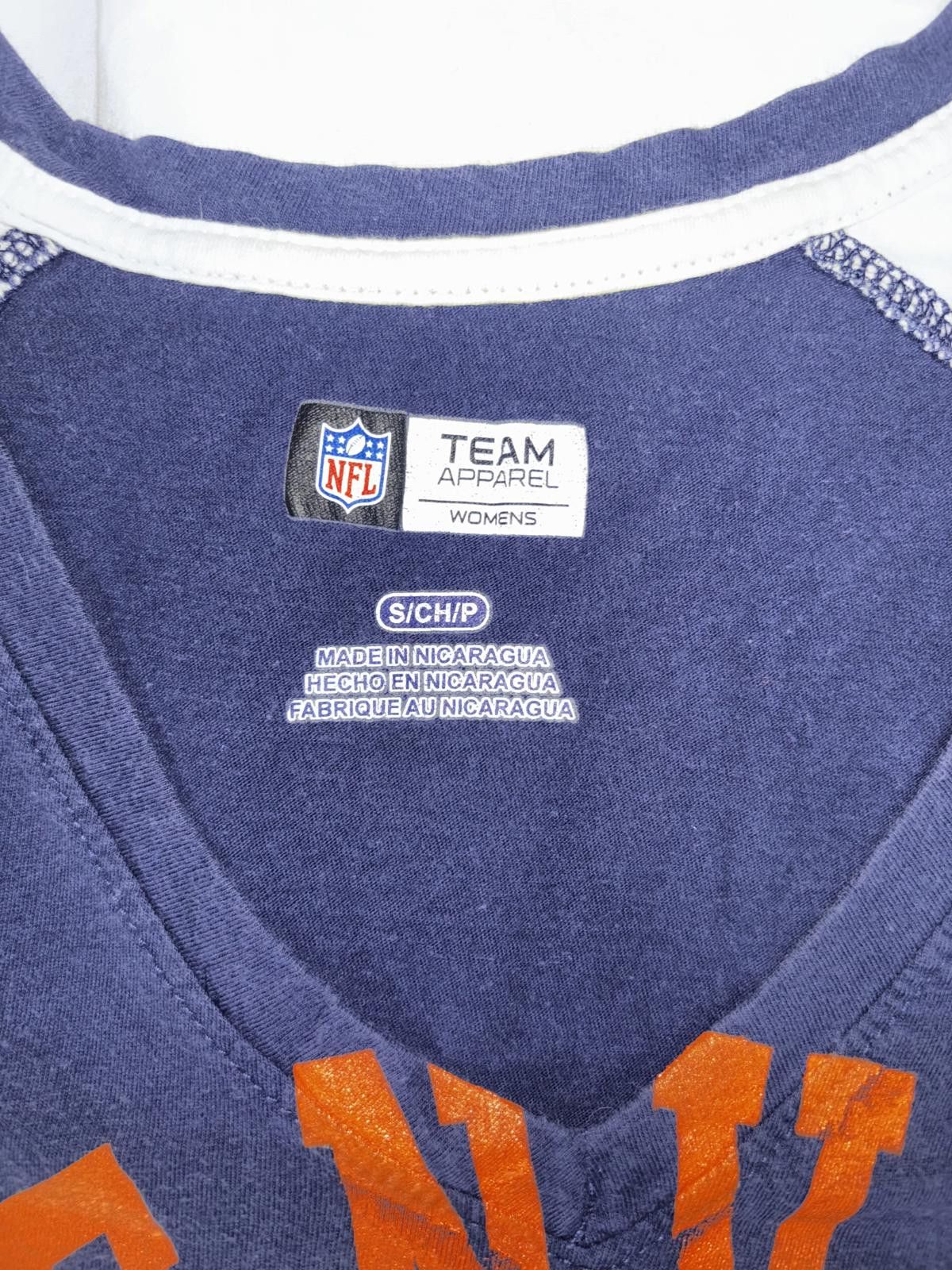 Designer Denver Broncos Women's V-Neck T-Shirt Size M / US 6-8 / IT 42-44 - 4 Thumbnail