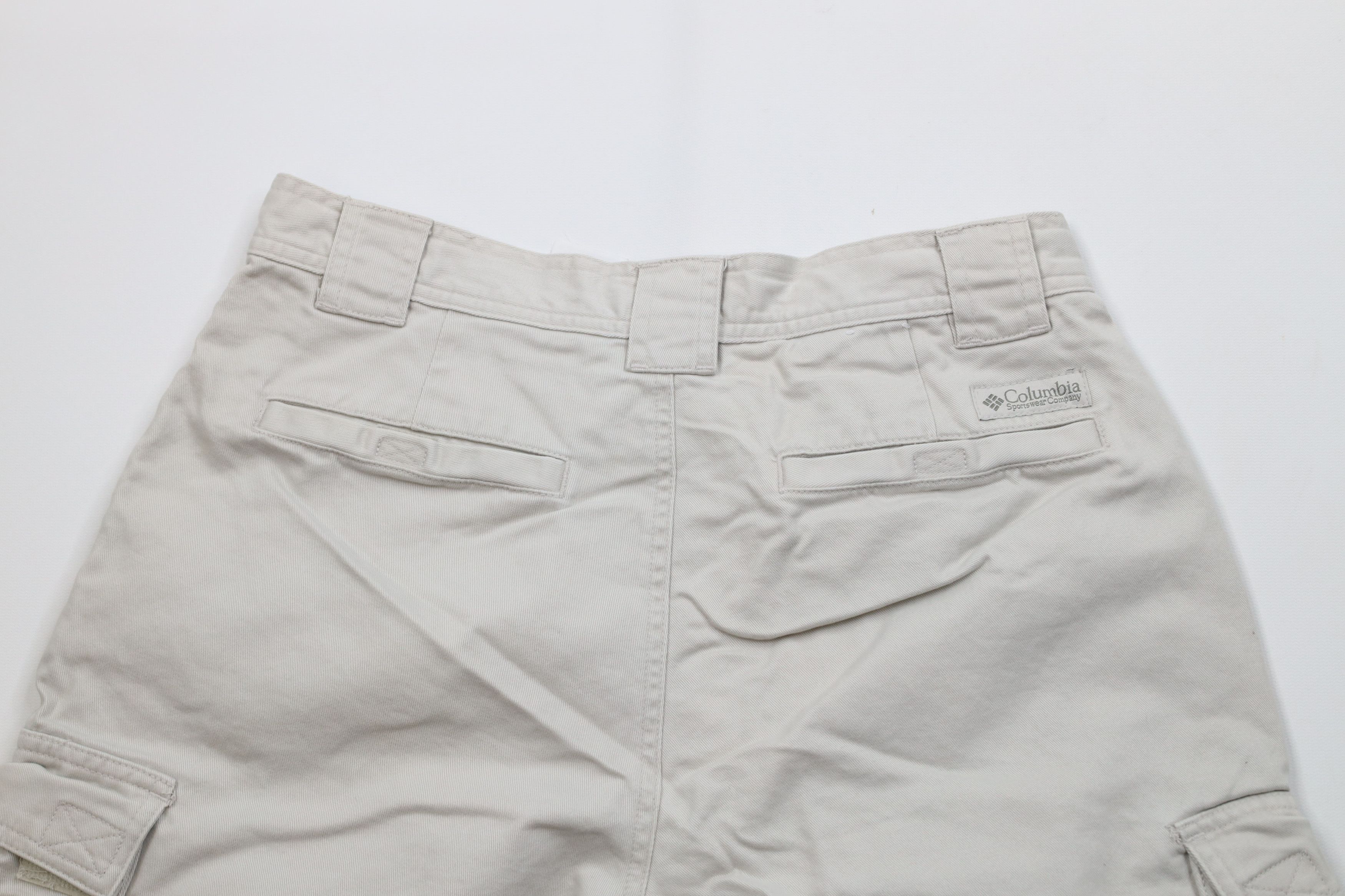 Columbia Vintage 90s Columbia Trekking Cargo Shorts Beige Cotton Size US 30 / EU 46 - 8 Thumbnail