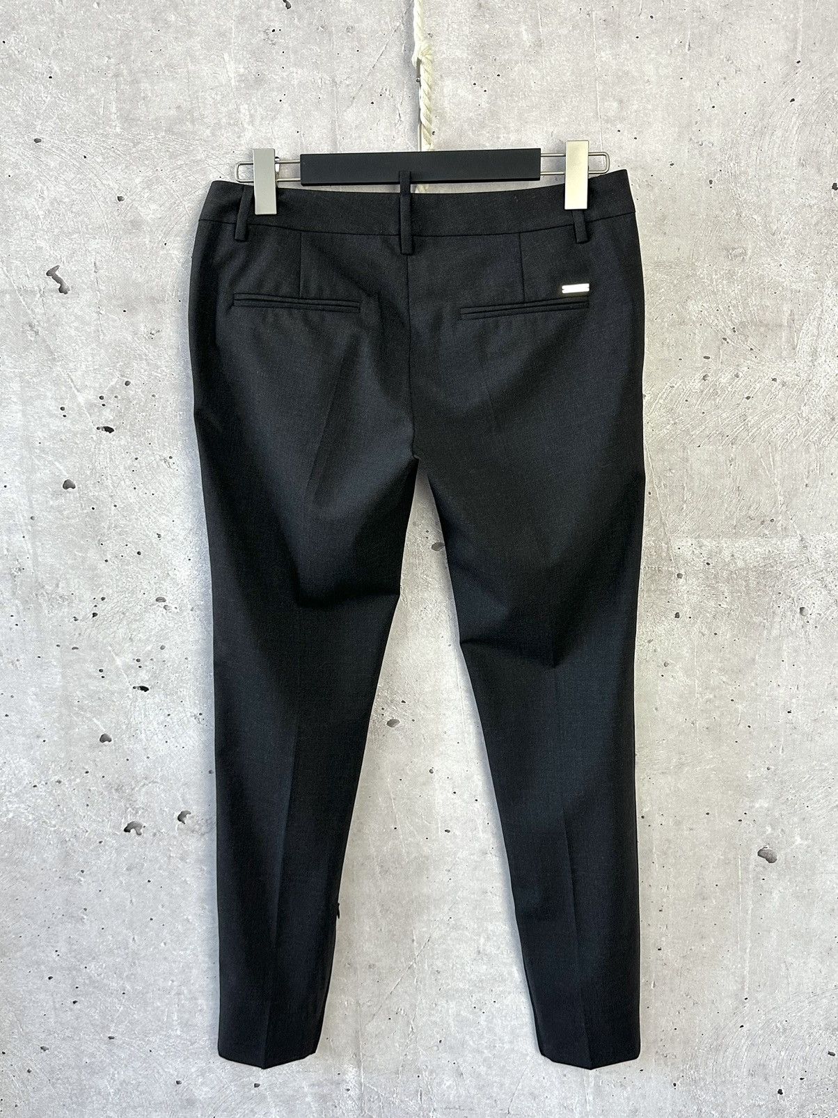 Dsquared2 D2 Dsquared2 Grey Wool Ankle Zip Made in Italy Pants Size 27" / US 4 / IT 40 - 5 Thumbnail