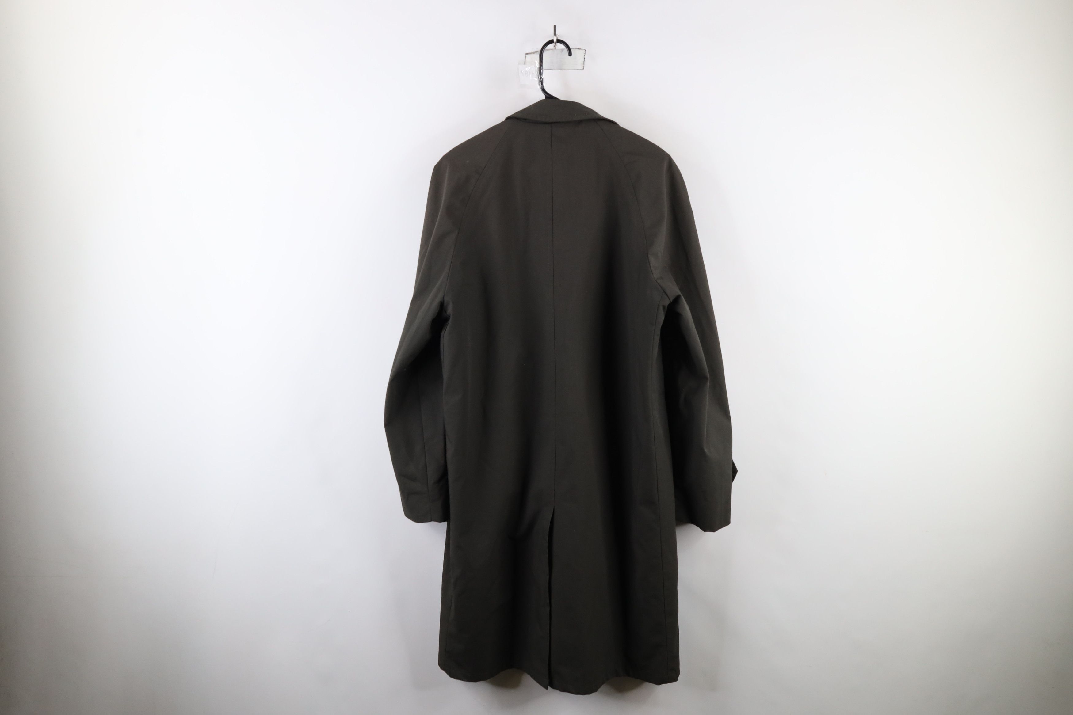 Vintage Vintage 60s 70 Streetwear Trench Coat Rain Jacket Green USA Size US L / EU 52-54 / 3 - 14 Thumbnail