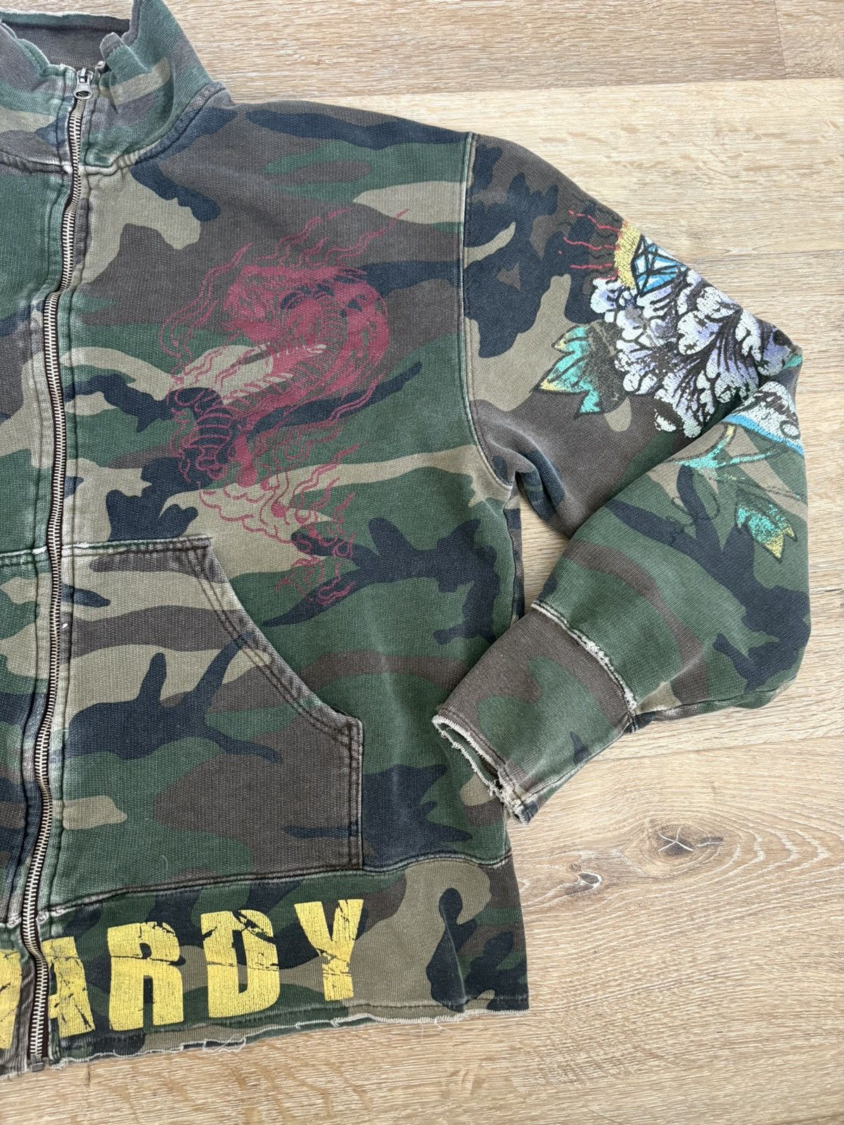 Ed Hardy Vintage Y2K Ed Hardy camo zip up Size US XL / EU 56 / 4 - 3 Thumbnail
