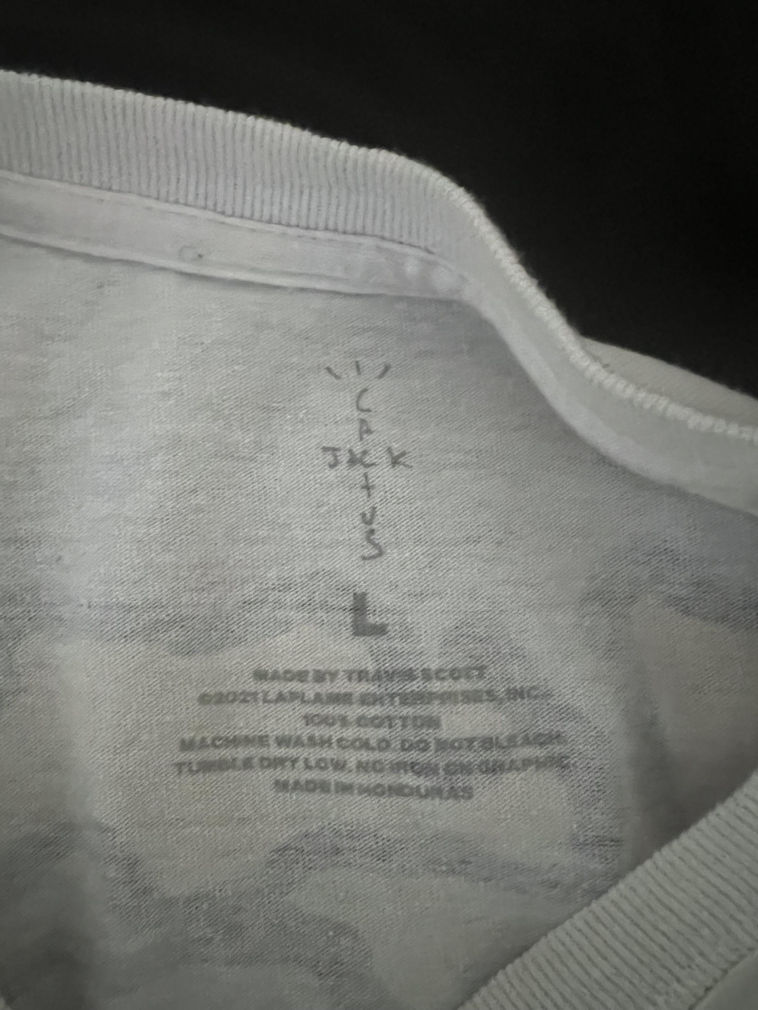 Kaws × Travis Scott Fragment Tee 'Vintage Wash' Size US L / EU 52-54 / 3 - 3 Thumbnail