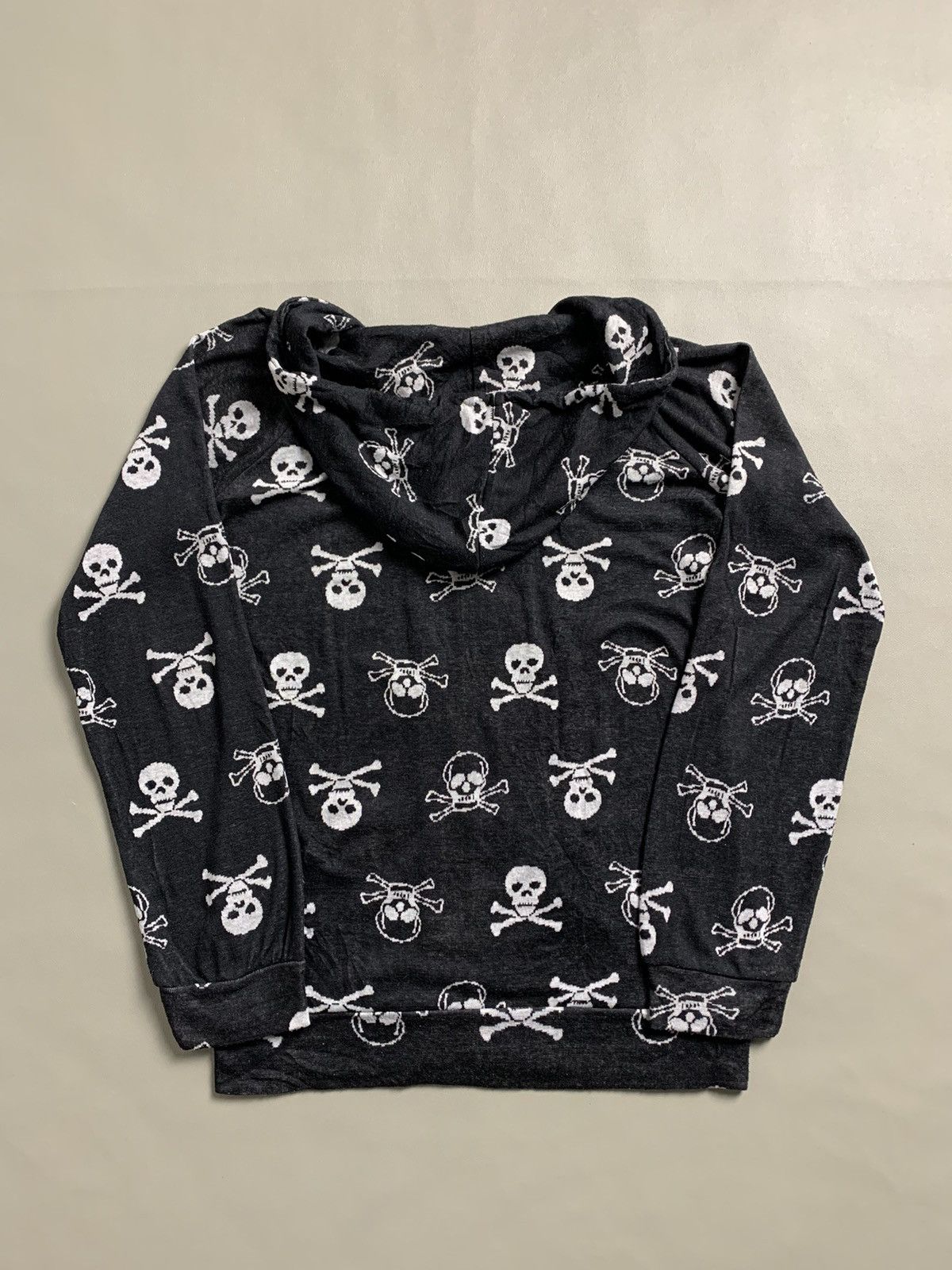 If Six Was Nine × Japanese Brand × Le Grande Bleu (L.G.B.) Vtg Zip Hoodie Crazy Angle Skull Print Size US M / EU 48-50 / 2 - 2 Thumbnail