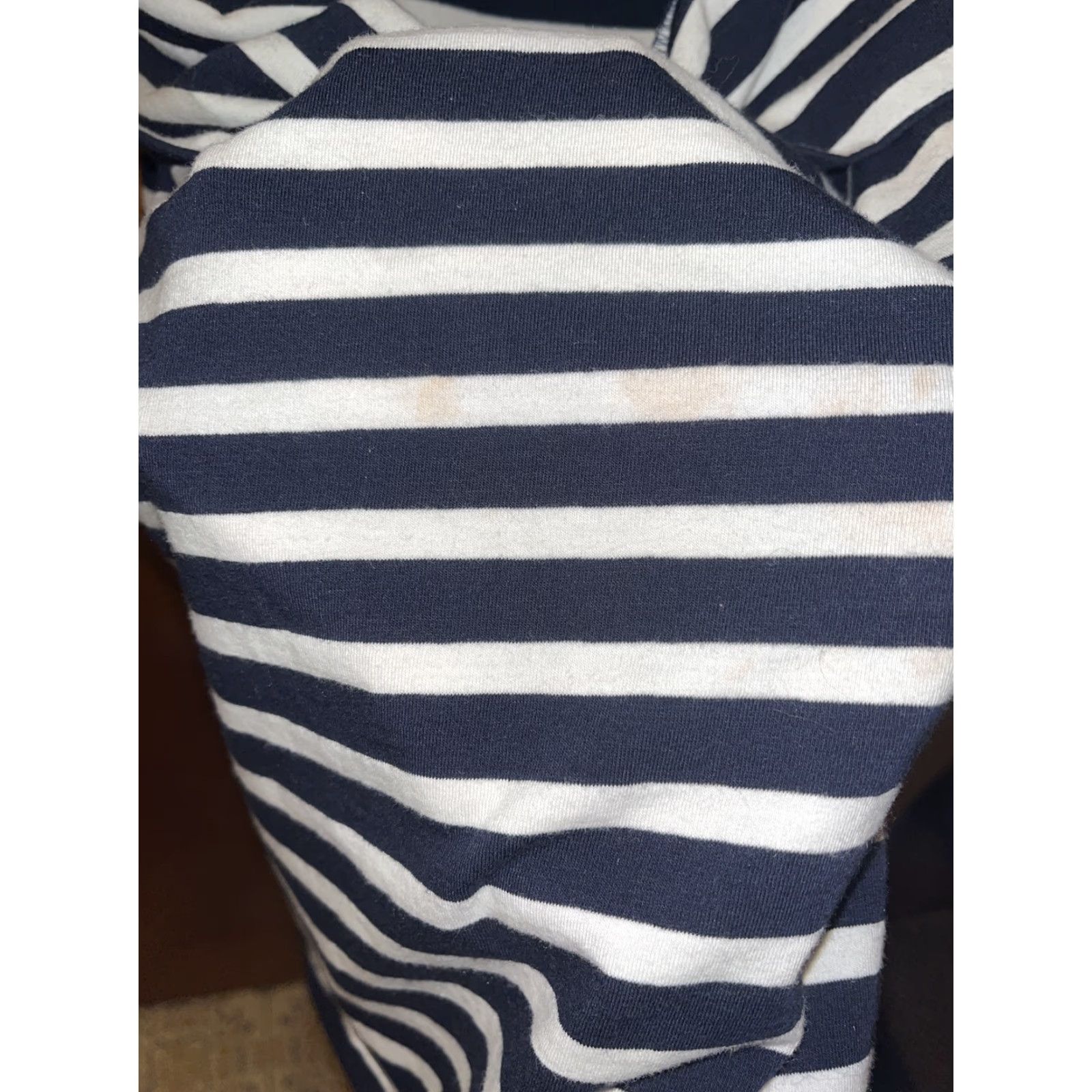 J.Crew VINTAGE J. Crew Factory Off Shoulder Blouse XS Women Black White Stripes Casual Party Warm Weather Size XS / US 0-2 / IT 36-38 - 5 Thumbnail