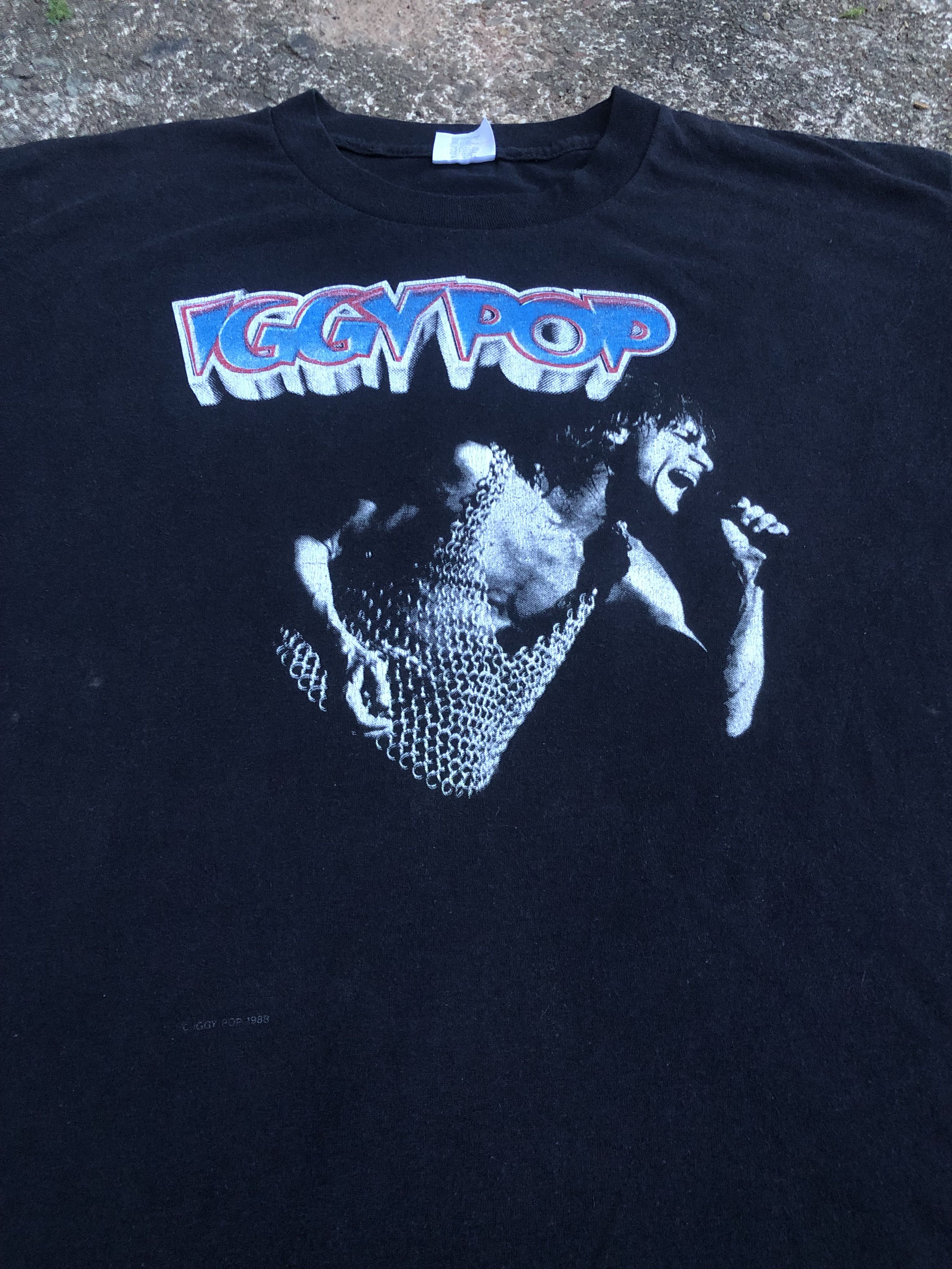 Band Tees 🔥Vintage 88' IGGY POP Raw Power Punk Band Rare T-Shirt Size US XL / EU 56 / 4 - 5 Thumbnail