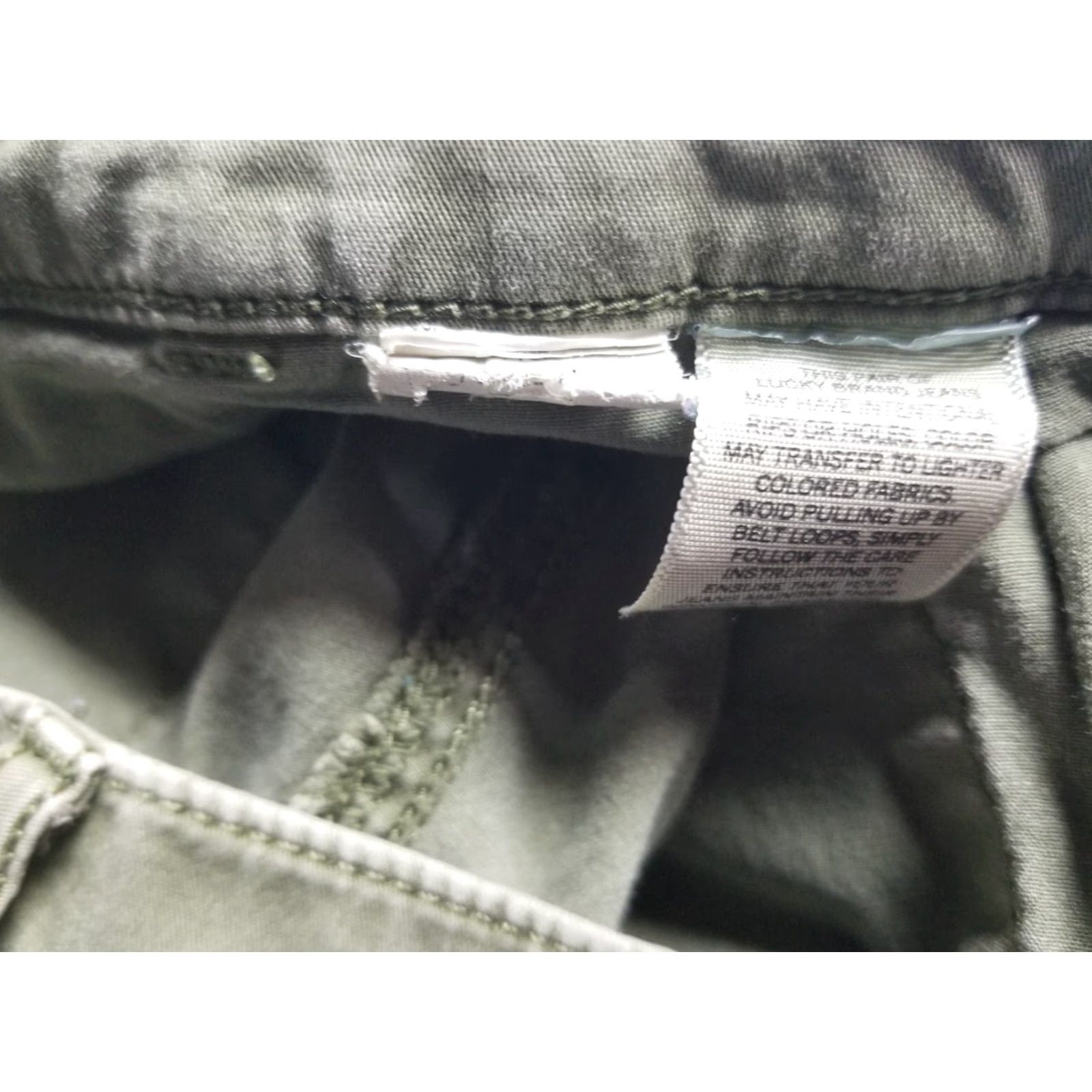 Lucky Brand Lucky Brand Jeans Women 2/26 Army Green Straight Stretch 5-Pocket Denim Inseam 28 in Size 26" / US 2 / IT 38 - 7 Thumbnail