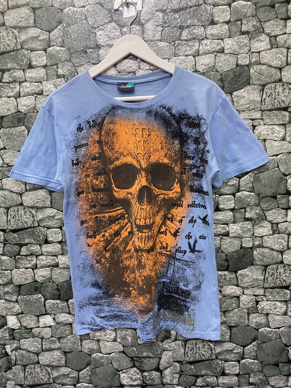 Japanese Brand Vintage Hardboy Skulls Punk Streetwear Tshirt Size US M / EU 48-50 / 2 - 1 Thumbnail