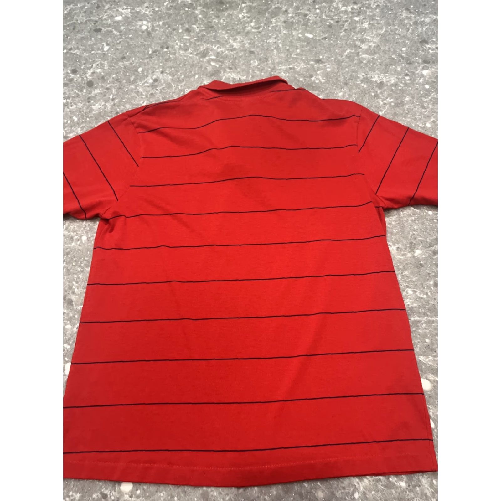 Disney VINTAGE Disney Red Striped Mickey Mouse Polo Shirt XL Mens 80s Size US XL / EU 56 / 4 - 7 Thumbnail