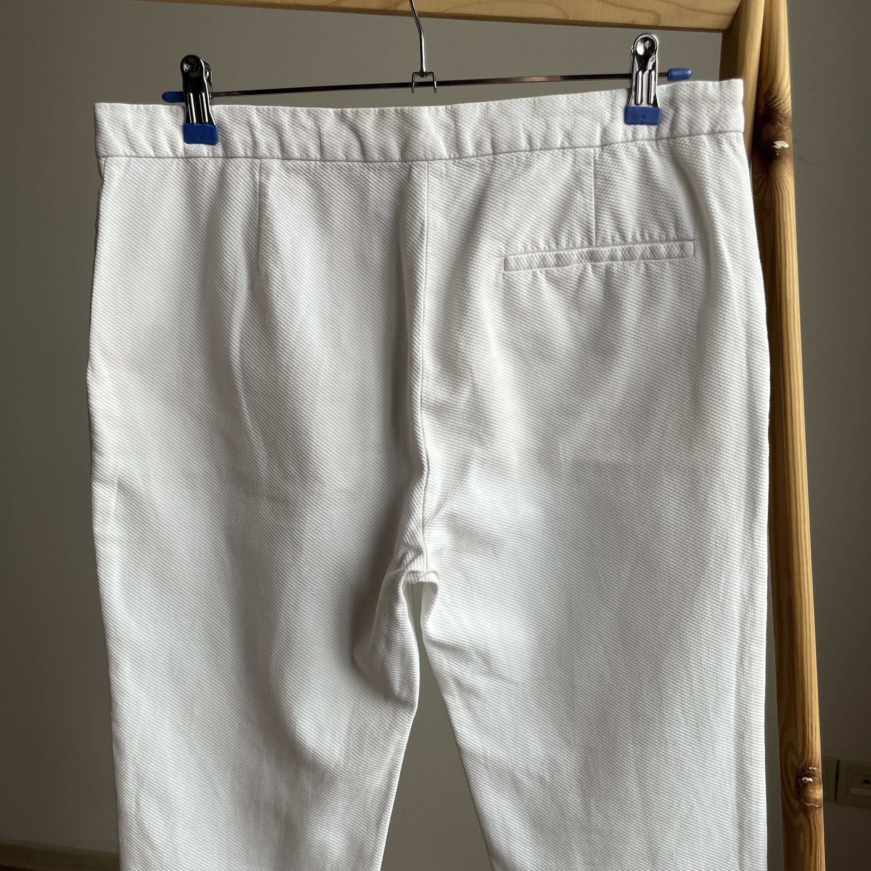 Acne Studios Acne Studios SS 15 Saville Pique Cotton Cropped Womens Pants Size 27" / US 4 / IT 40 - 4 Thumbnail