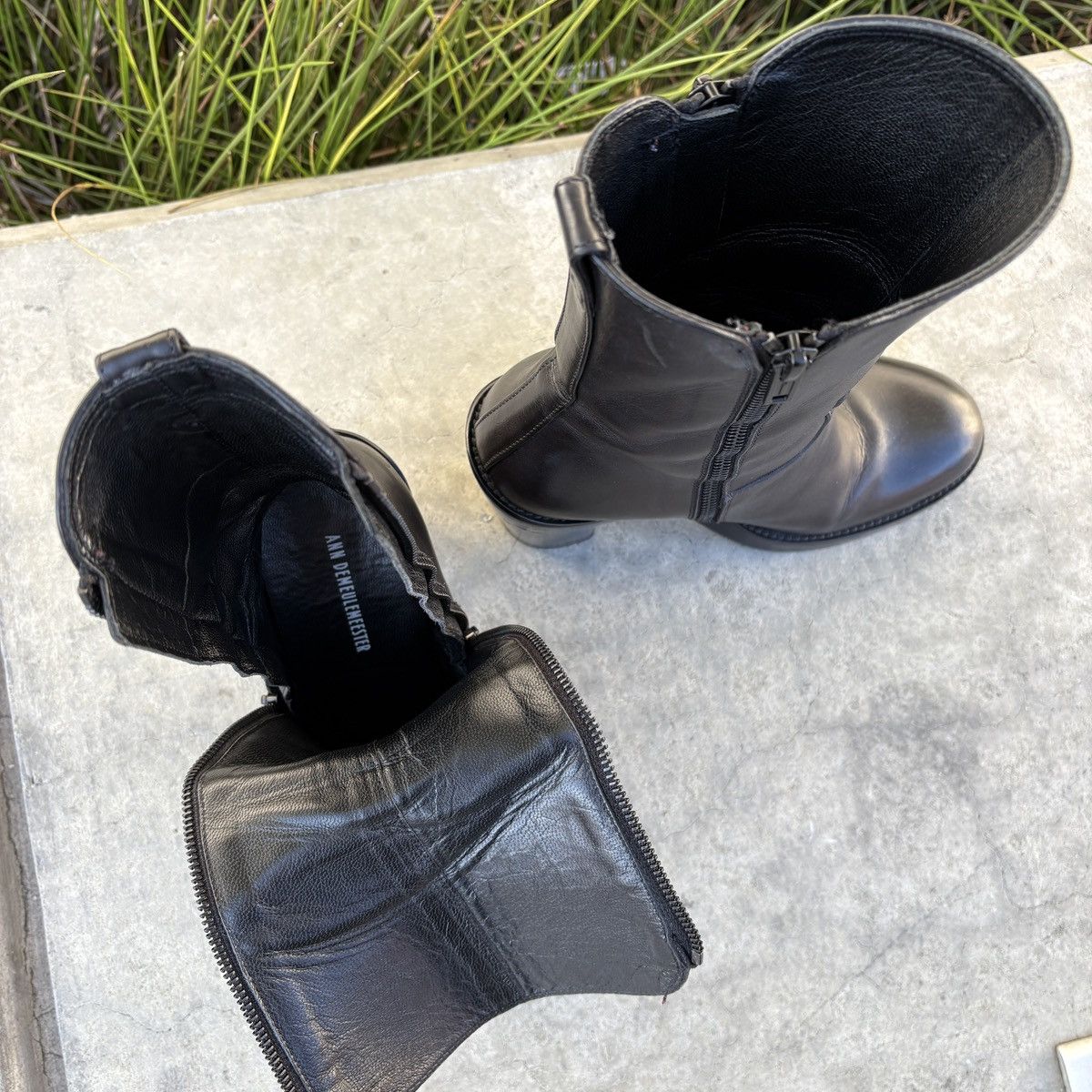 Ann Demeulemeester Ann Demeulemeester Leather Boots Size US 7.5 / IT 37.5 - 5 Thumbnail