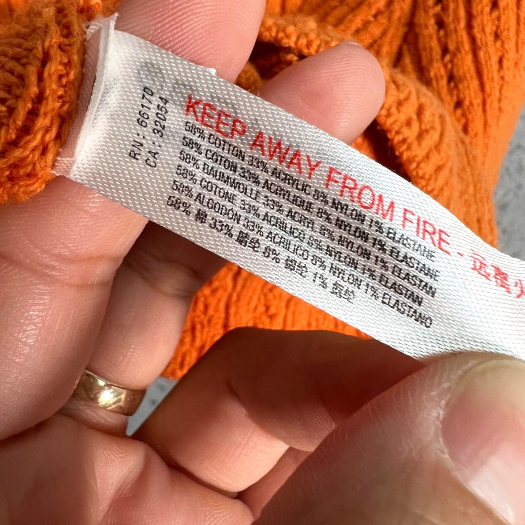 Free People Free People FP Intimately Womens Size Small Orange Mock Turtleneck Sweater Size S / US 4 / IT 40 - 4 Thumbnail