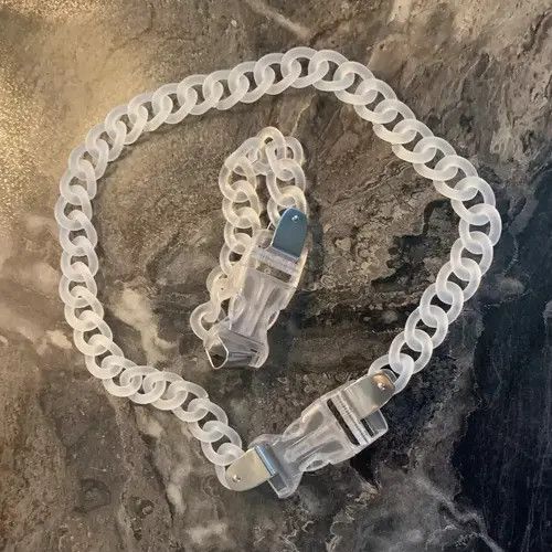 Jewelry Acrylic Chain Buckle Necklace & Bracelet Size ONE SIZE - 2 Thumbnail