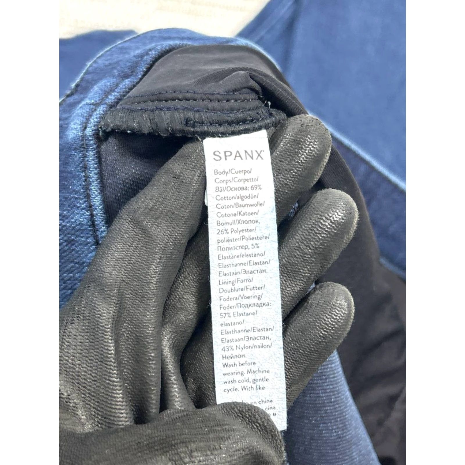 Spanx Spanx Jeggings Womens Medium Dark Wash Denim Pull On Size 32" / US 10 / IT 46 - 7 Thumbnail