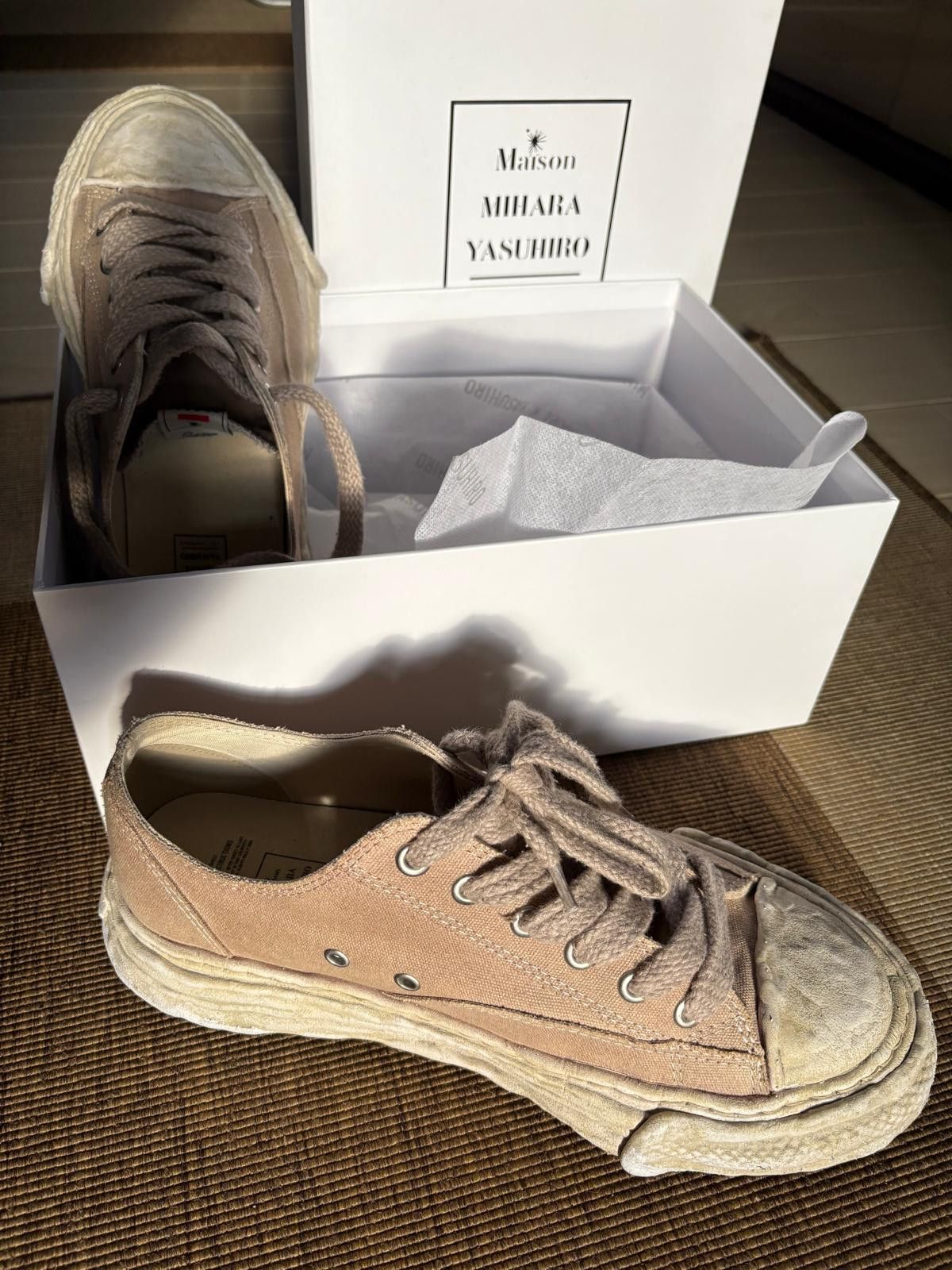 Maison MIHARA YASUHIRO Peterson23 canvas lace-up sneakers Size US 12 / EU 45 - 3 Thumbnail