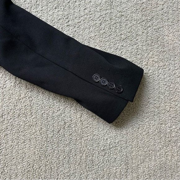 RNT23 Ron Tomson RNT23 Men’s Black Sport Coat Blazer Jacket Zipper Size 40R - 11 Thumbnail