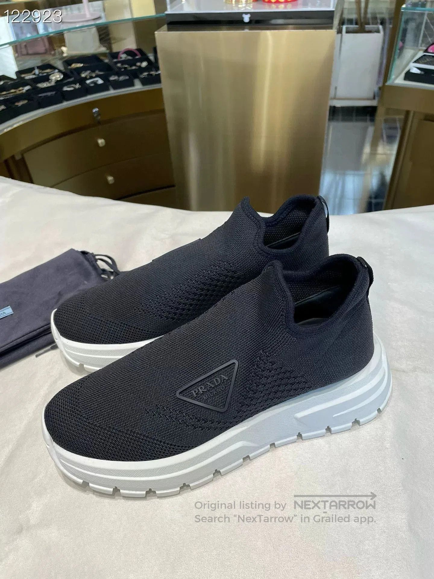 Prada Prada Women's Stretch Knit Sock Sneakers. Size US 7 / IT 37 - 2 Thumbnail