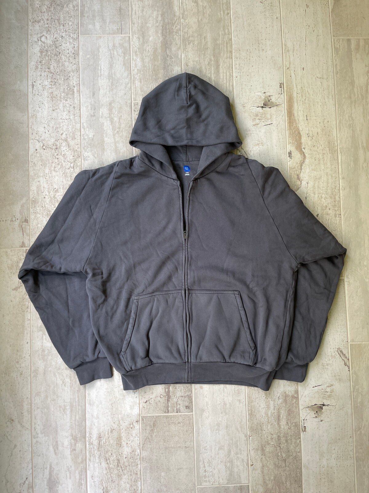 Gap Yeezy Gap UNRELEASED Zip Up Hoodie SZ M Dark Grey | Grailed