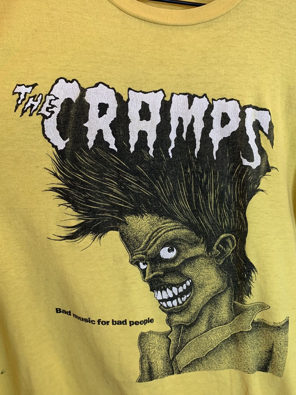Band Tees RARE* Vintage The Cramps Bad Music For Bad People Euro Shirt Size US L / EU 52-54 / 3 - 2 Thumbnail