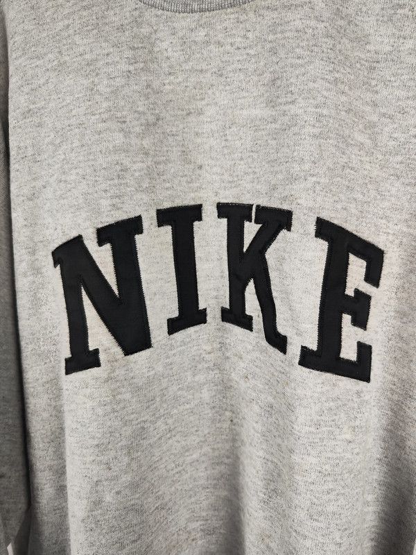 Nike × Vintage Men's Nike Spellout Vintage 90s sweatshirt Size US XL / EU 56 / 4 - 3 Thumbnail