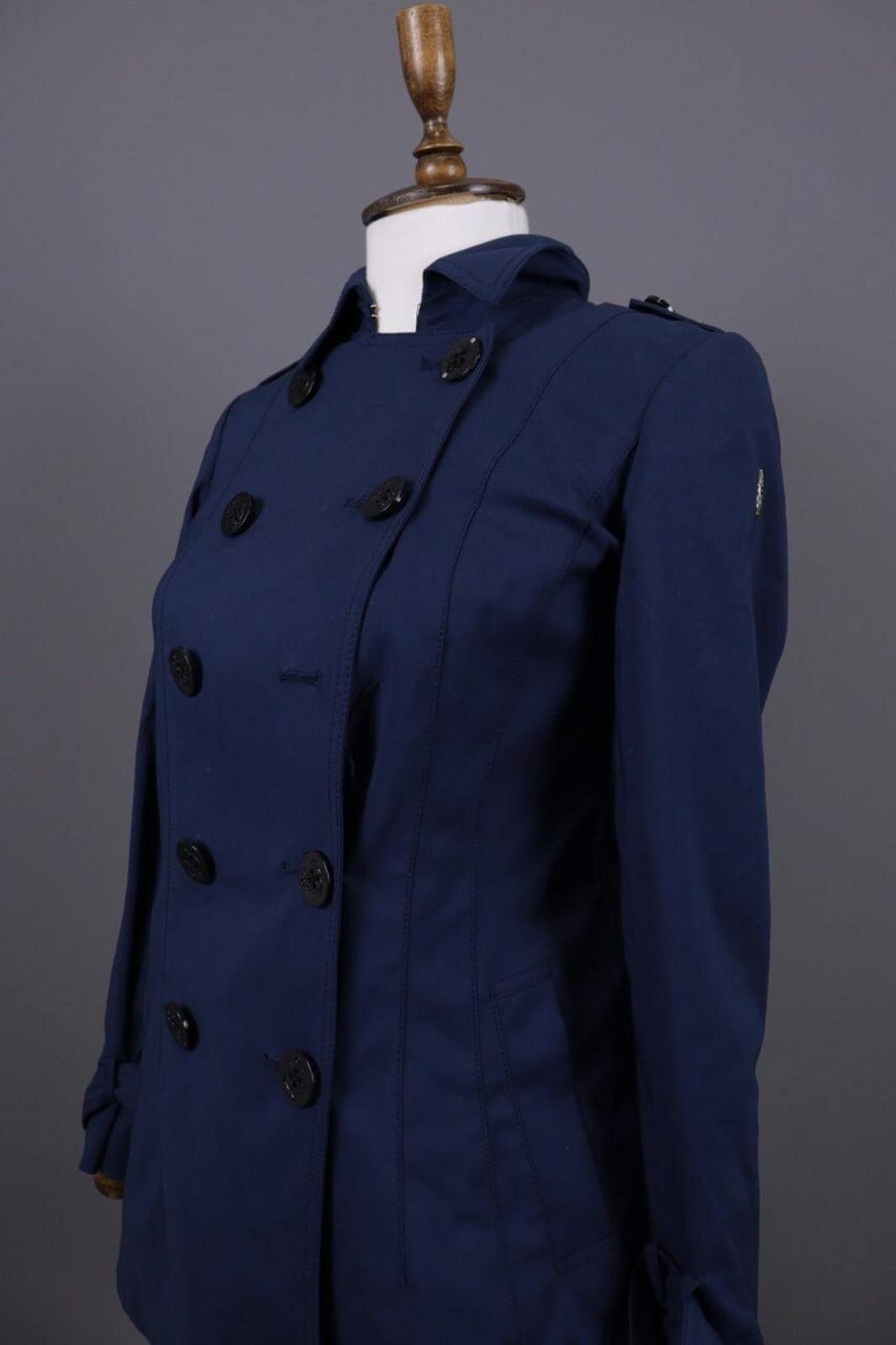 Designer Marina Yachting Blue Lightweight Trench Coat Size 38 / S Size S / US 4 / IT 40 - 9 Thumbnail