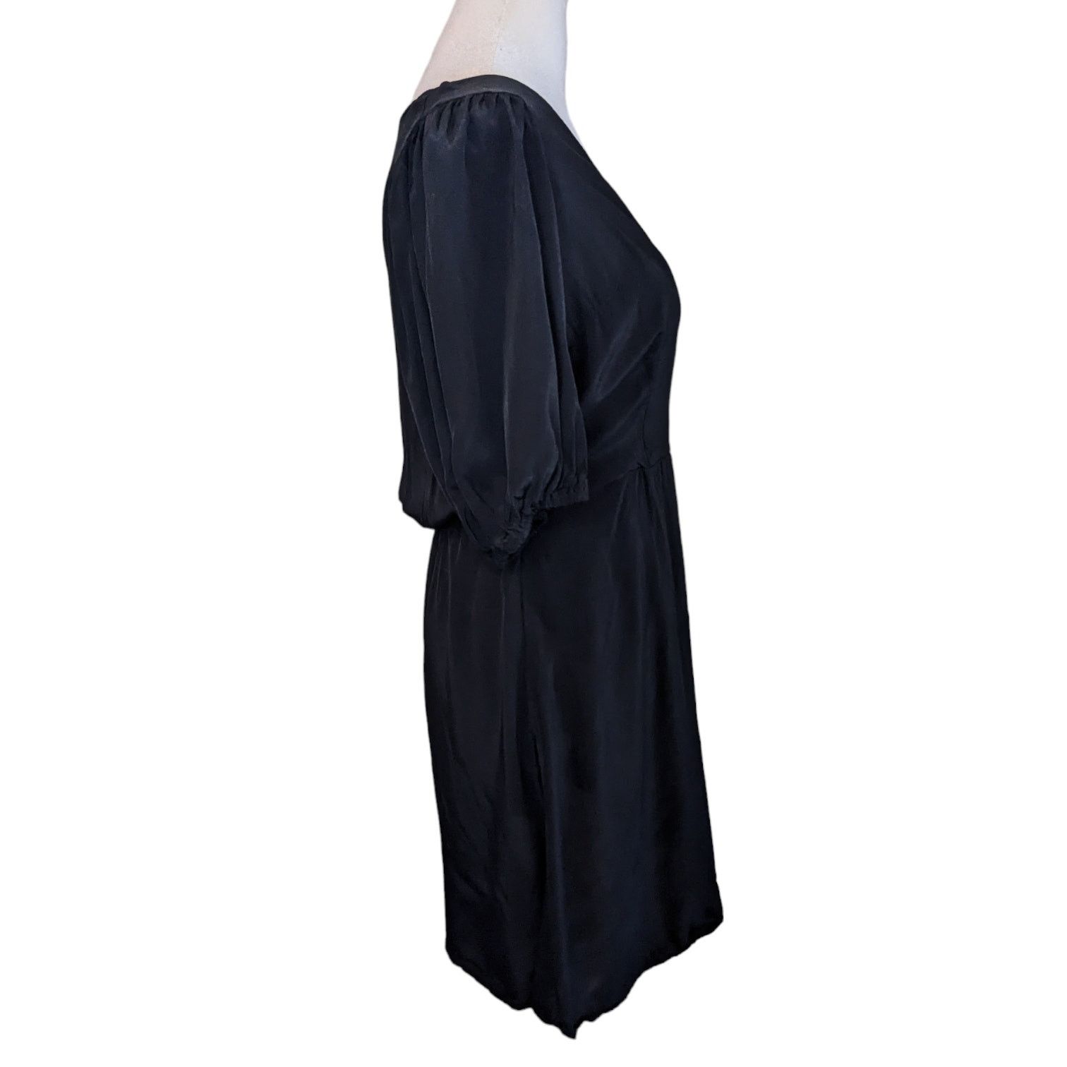 Other A New Day Black Balloon Sleeve Faux Wrap Mini Dress X-Small Size XL / US 12-14 / IT 48-50 - 6 Thumbnail