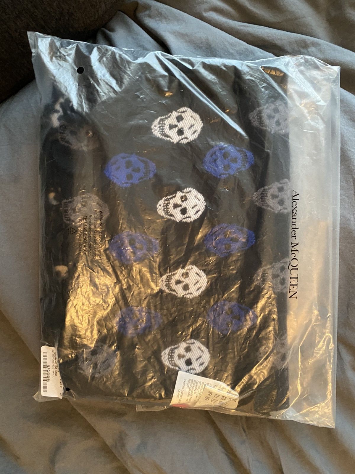 Alexander McQueen Alexander McQueen - Wool-Blend Jacquard Scarf Size ONE SIZE - 3 Thumbnail