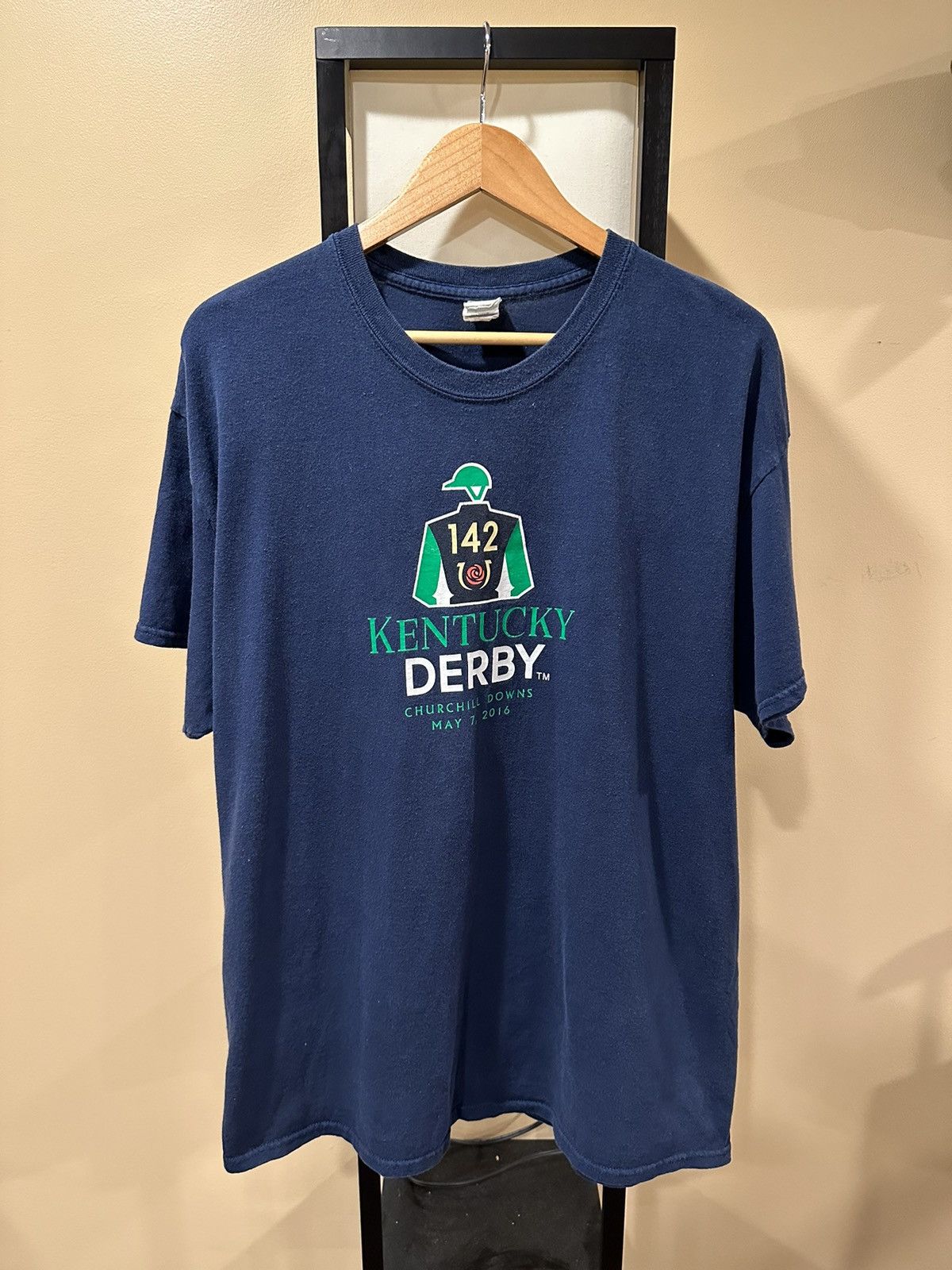 Gildan × Vintage Vintage Kentucky Derby 2016 Churchill Downs Race T-Shirt Size US XL / EU 56 / 4 - 1 Thumbnail