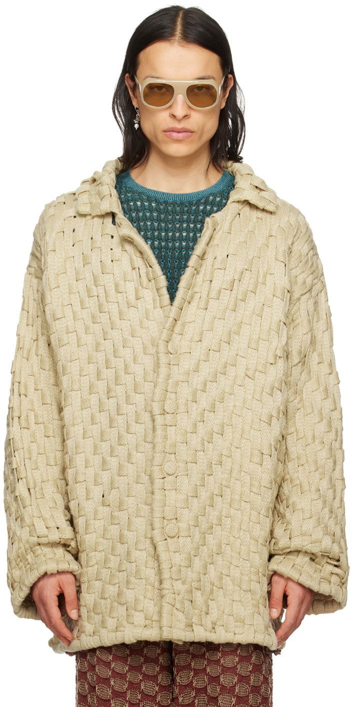 Other Isa Boulder Tan Burlap Jacket (Handwoven) Size US S / EU 44-46 / 1 - 3 Thumbnail