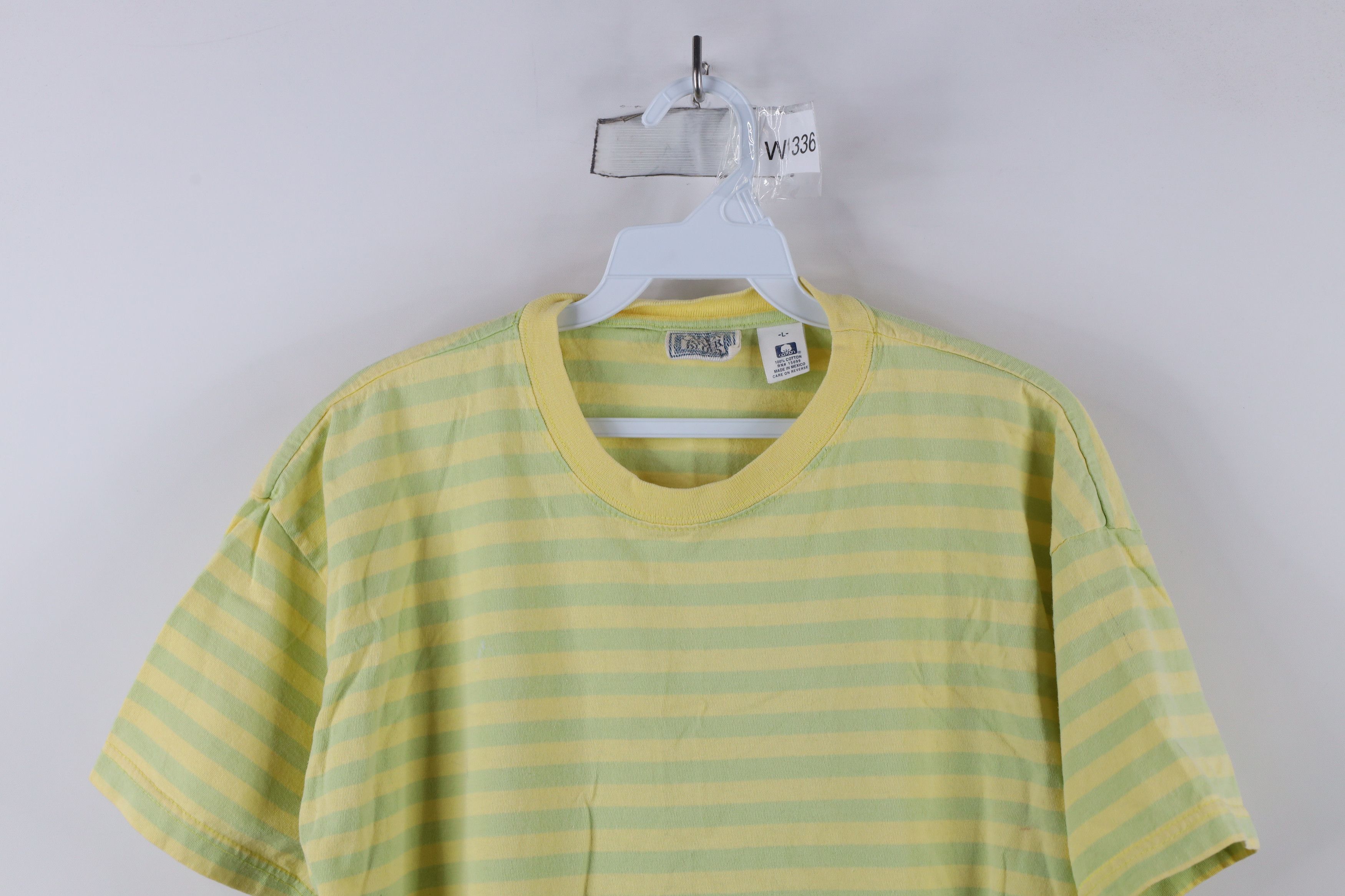 Vintage Vintage 90s Streetwear Striped Short Sleeve T-Shirt Size L / US 10 / IT 46 - 2 Thumbnail