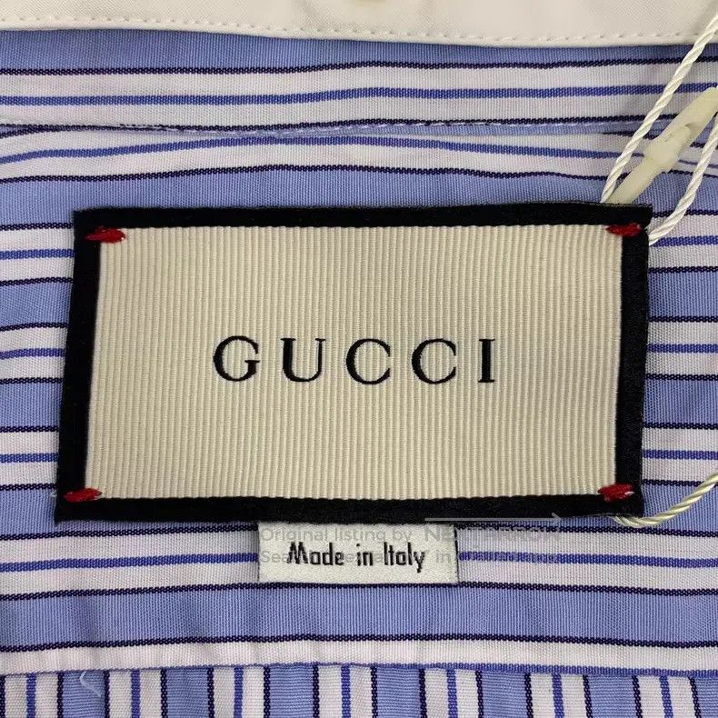Gucci Gucci Blue vertical striped cotton lapel single-breasted l Size M / US 6-8 / IT 42-44 - 6 Thumbnail