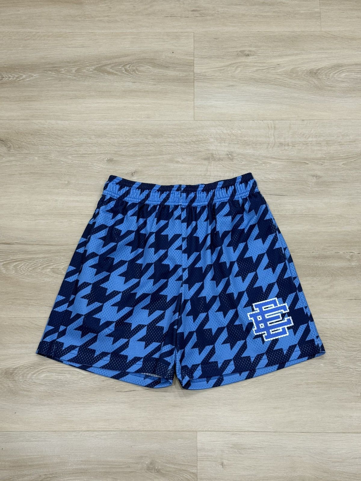 Eric Emanuel Eric Emanuel Blue Houndstooth Mesh Shorts medium Size US 30 / EU 46 - 1 Thumbnail