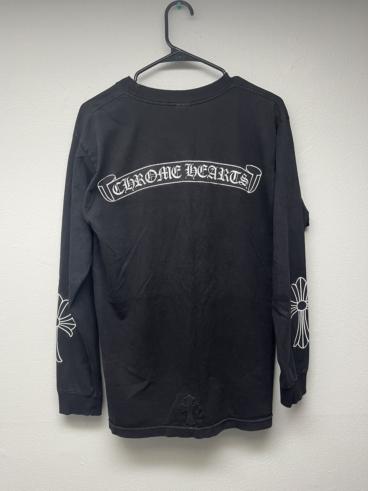 Chrome Hearts Chrome Hearts Scroll Logo Lucky Patch Cross Hit Longsleeve Size US M / EU 48-50 / 2 - 3 Thumbnail
