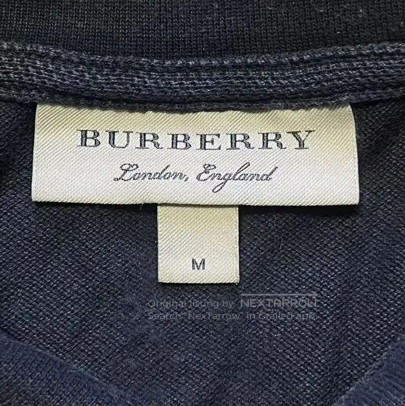 Burberry Burberry Black Men's Short Sleeve Polo. Size US M / EU 48-50 / 2 - 3 Thumbnail