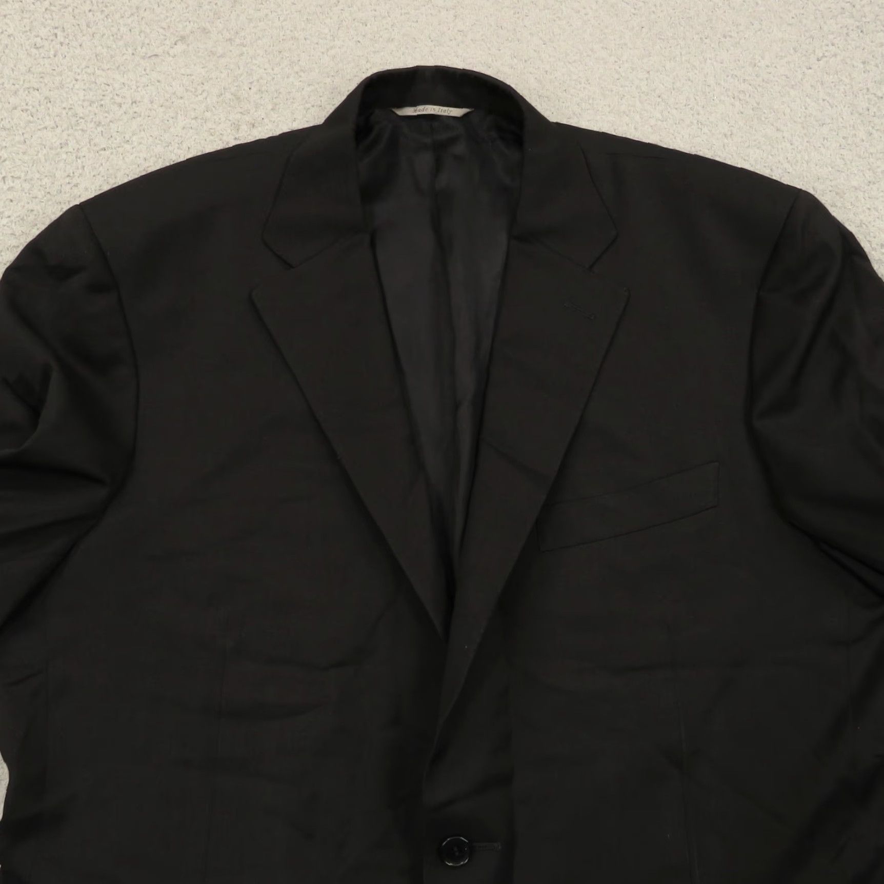 Canali Canali 1934 Blazer Wool Black 2 Button Formal Jacket Italian Made Double-Vented Notch Lapel Men 44L Regular Blazer/Coat Size 44R - 3 Thumbnail
