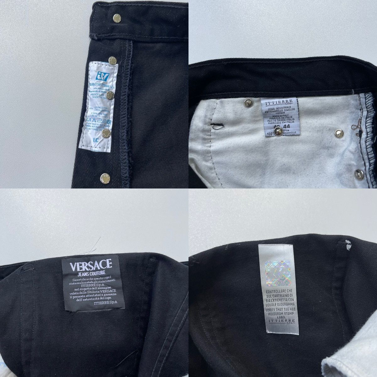 Versace Jeans Couture Versace Jeans Couture VJC Vintage Cotton Pants Black Size US 36 / EU 52 - 9 Thumbnail