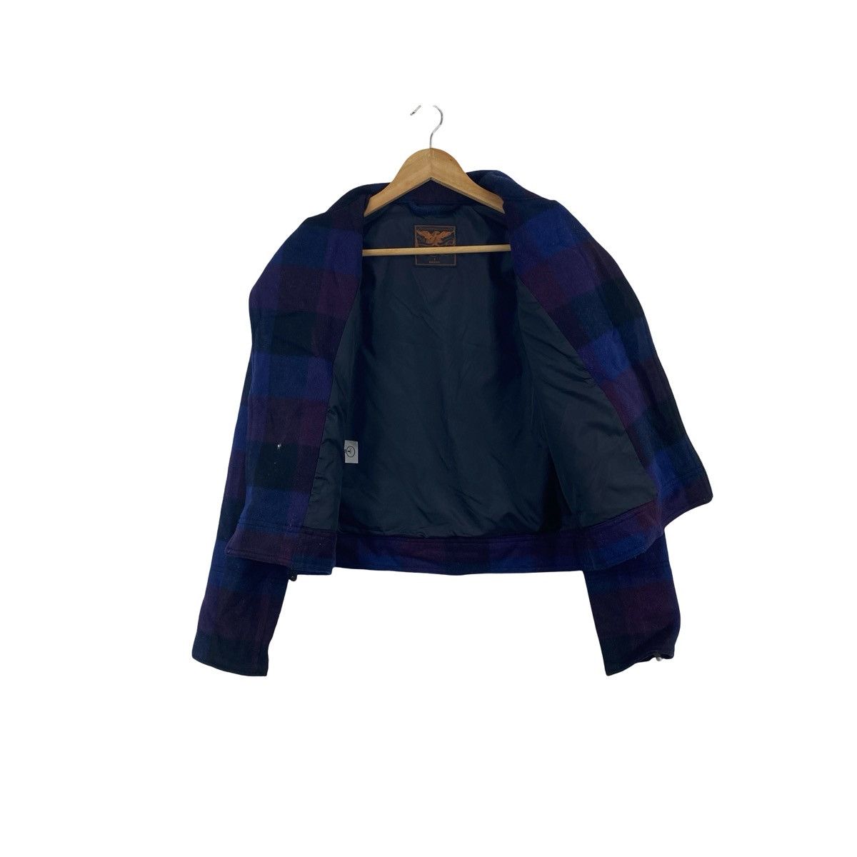 Vintage Vintage LUI’S Cropped Biker Jacket Check Asymmetric Zip Size S / US 4 / IT 40 - 7 Thumbnail