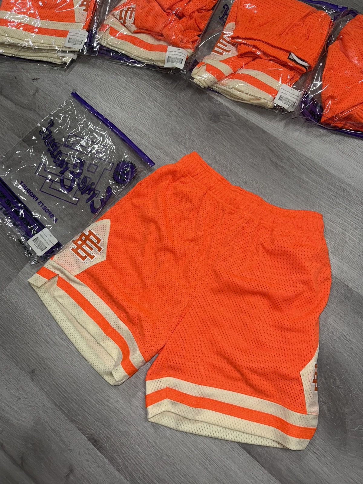 Eric Emanuel Eric Emanuel EE Basic Mesh Shorts – Orange (M) Size US 32 / EU 48 - 1 Thumbnail