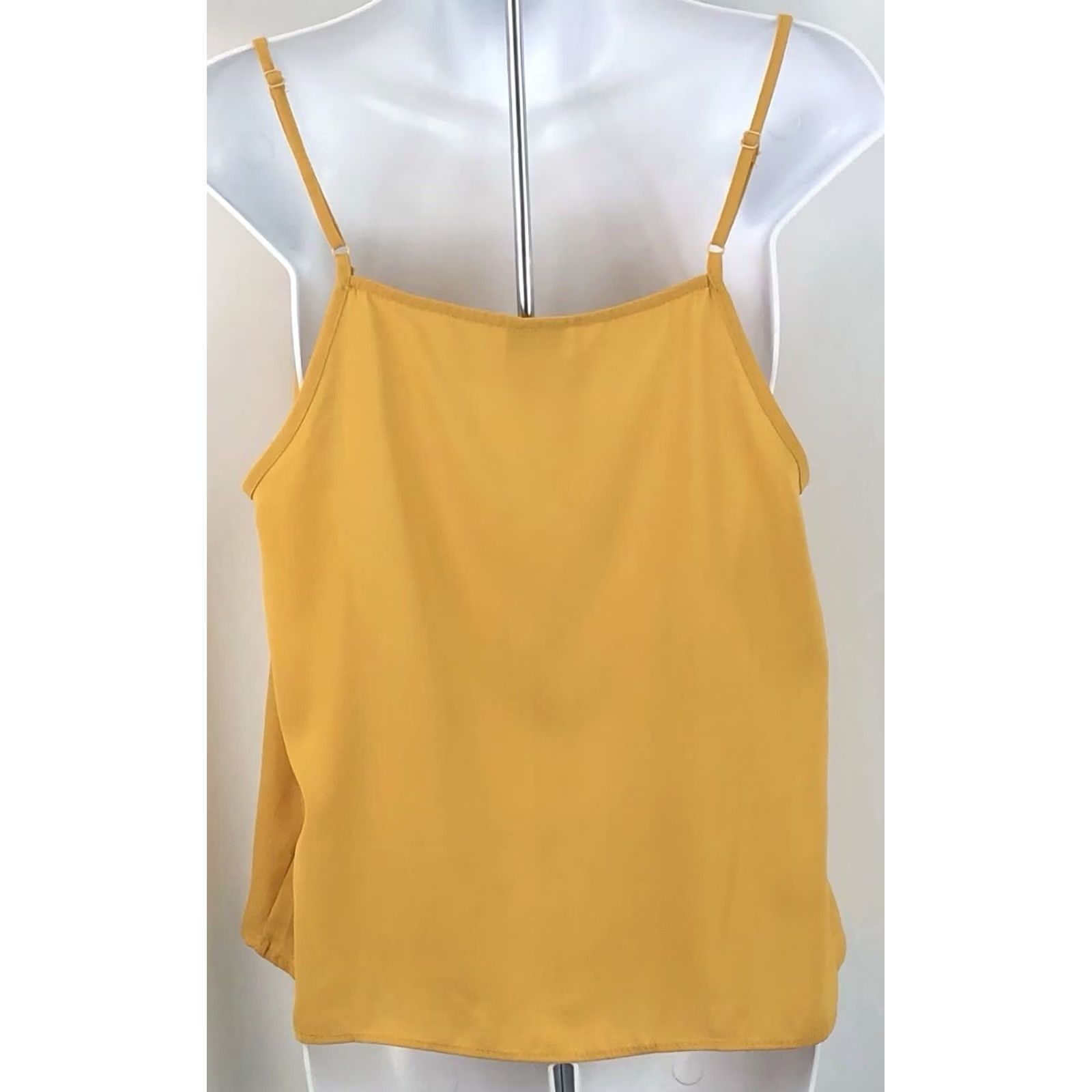 Vintage Papermoon Cami Halter Tank Top M Gold ButtonUp Strappy 90s Y2K Beach Bohemian Shirt Womens Size M / US 6-8 / IT 42-44 - 3 Thumbnail