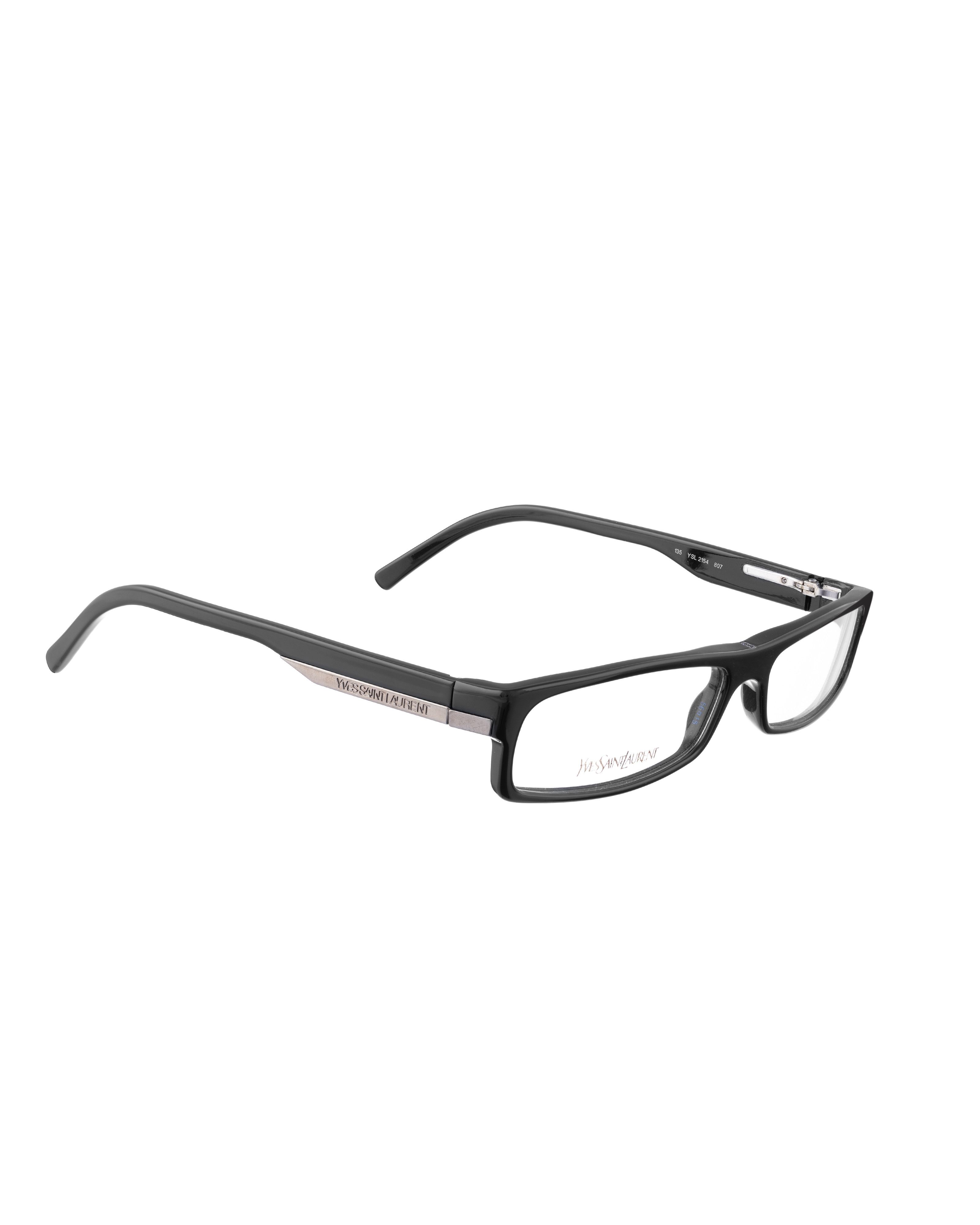 Saint Laurent Paris Yves Saint Laurent 90s Black Glasses with Metal Detail Size ONE SIZE - 1 Thumbnail