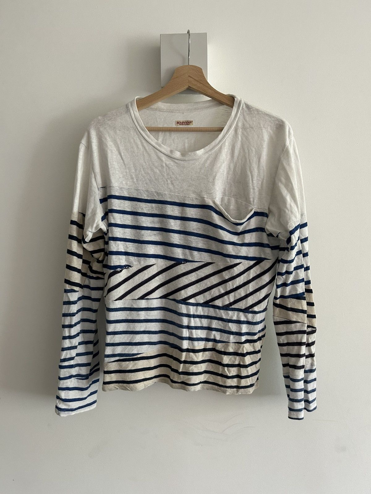Kapital Kapital vintage crossed stripped shirt Size US S / EU 44-46 / 1 - 1 Thumbnail