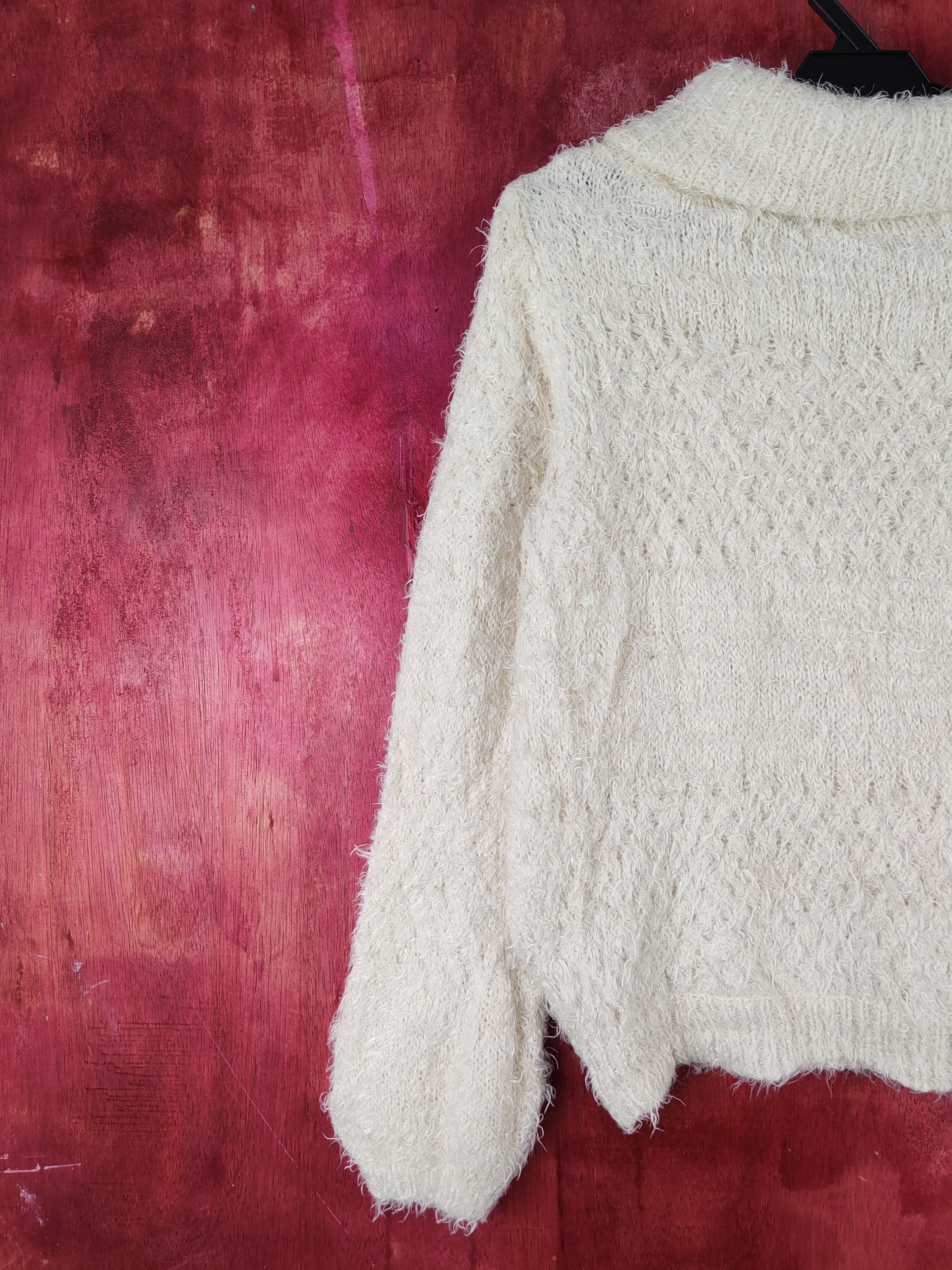 Homespun Knitwear × Japanese Brand Ingni Yellow Shag Shaggy Fur Mohair Knitwear #S2083 Size M / US 6-8 / IT 42-44 - 9 Thumbnail