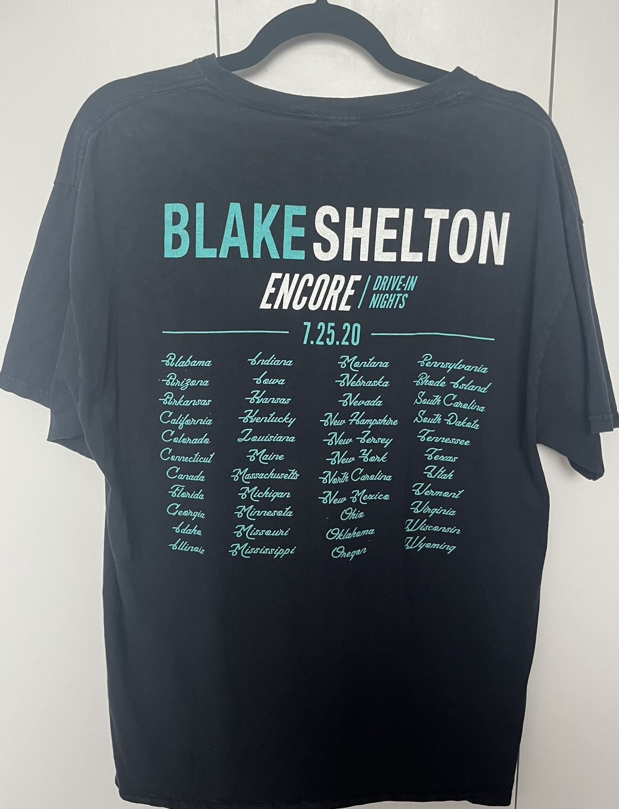 Band Tees × Fruit Of The Loom Blake Shelton Encore Drive-In Nights Fruit Of The Loom Size Size US L / EU 52-54 / 3 - 2 Thumbnail