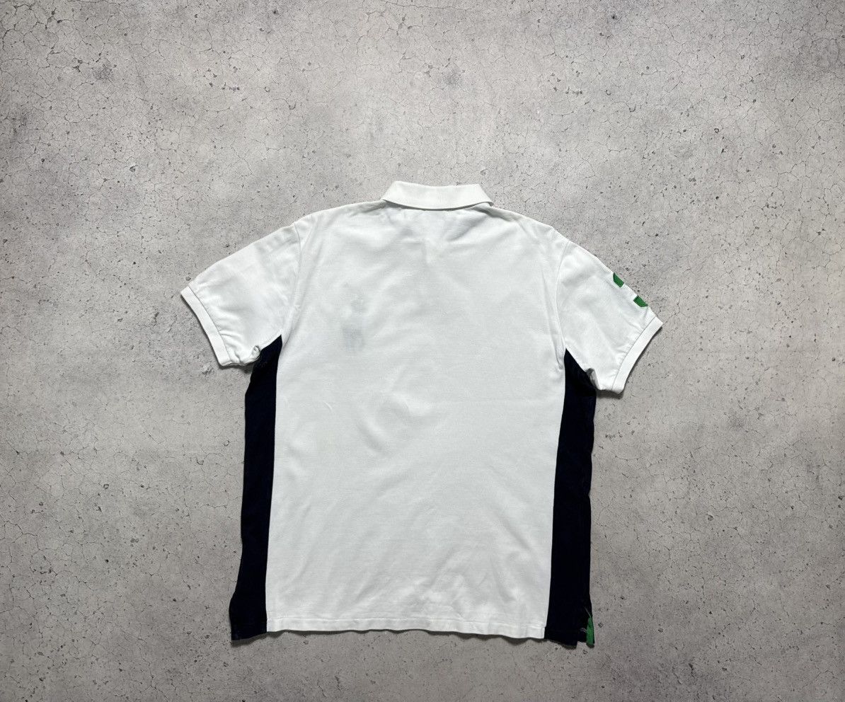 Polo Ralph Lauren Polo Ralph Lauren Big Pony #3 Polo Shirt White Vintage Size US XL / EU 56 / 4 - 2 Thumbnail