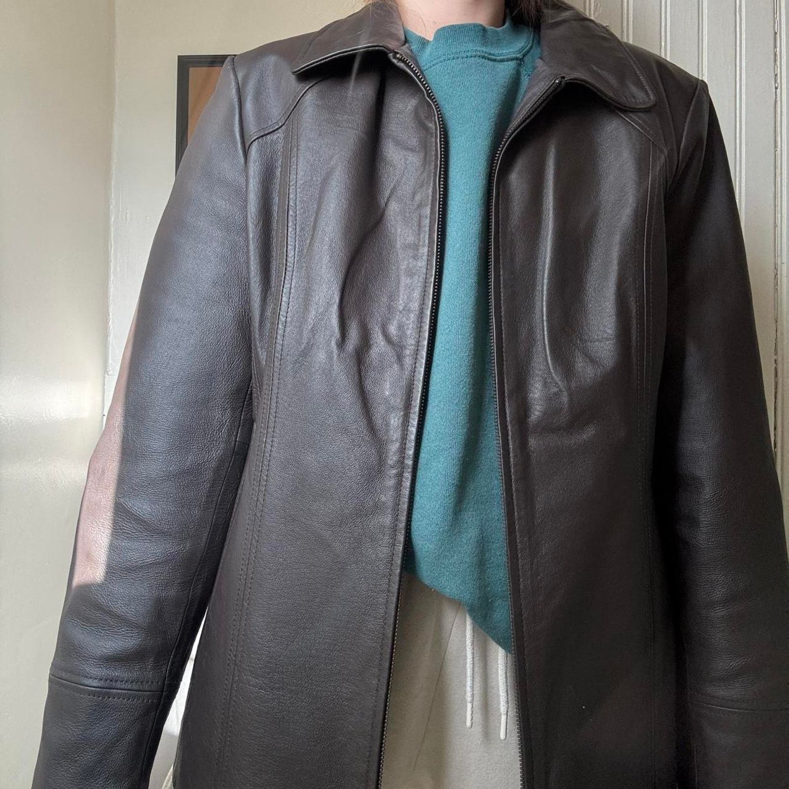 Covington Vintage Covington Brown Leather Zip Jacket Large Y2K Quality Size L / US 10 / IT 46 - 1 Thumbnail
