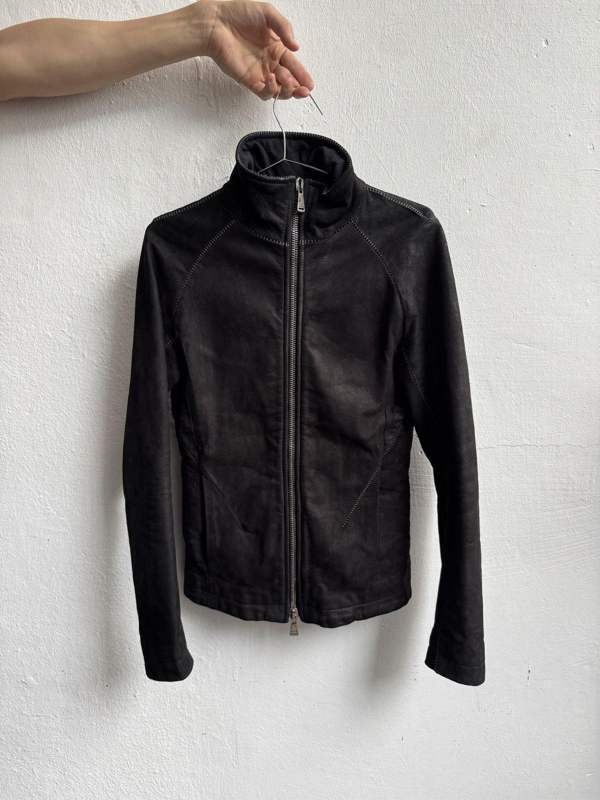 10sei0otto 10sei0otto Scar Stitch Cow Leather Avant-Garde Jacket Size XS / US 0-2 / IT 36-38 - 1 Thumbnail
