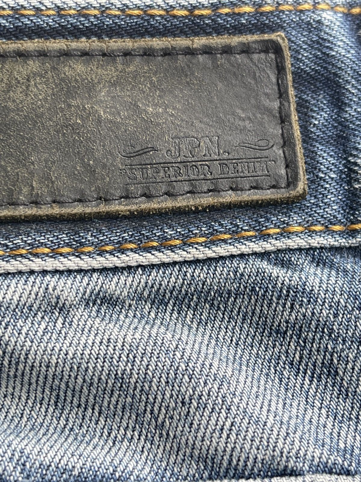 Japanese Brand Fishbone Japan Superior Distressed Rusty Denim Size US 32 / EU 48 - 11 Thumbnail