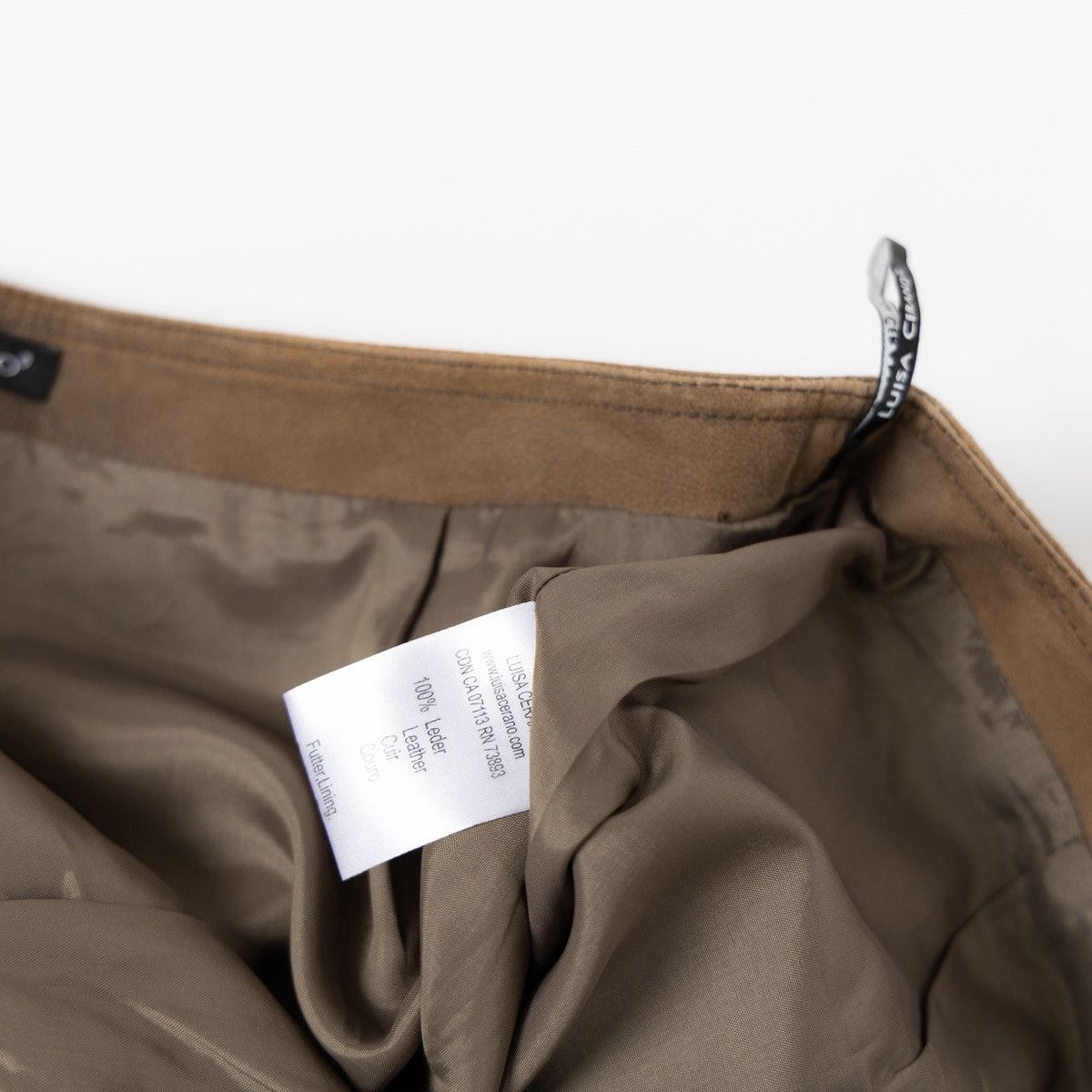 Luisa Cerano Luisa Cerano Womens Brown Leather Pants Wide Leg High Rise Size 30" / US 8 / IT 44 - 5 Thumbnail