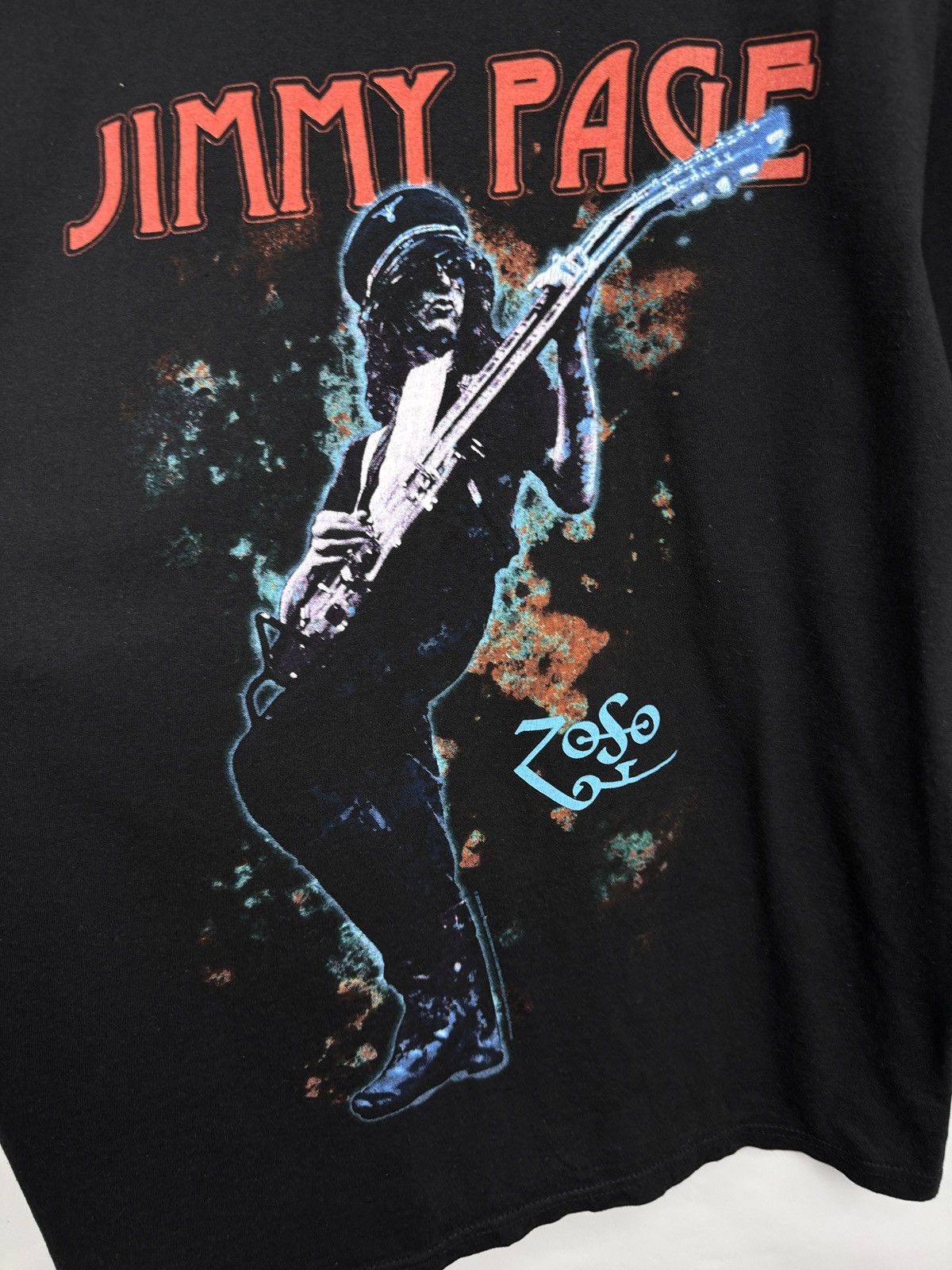 Led Zeppelin 🇬🇧 Vintage Jimmy Page ZoSo Led Zeppelin Band T-Shirt 2009 Size US M / EU 48-50 / 2 - 4 Thumbnail