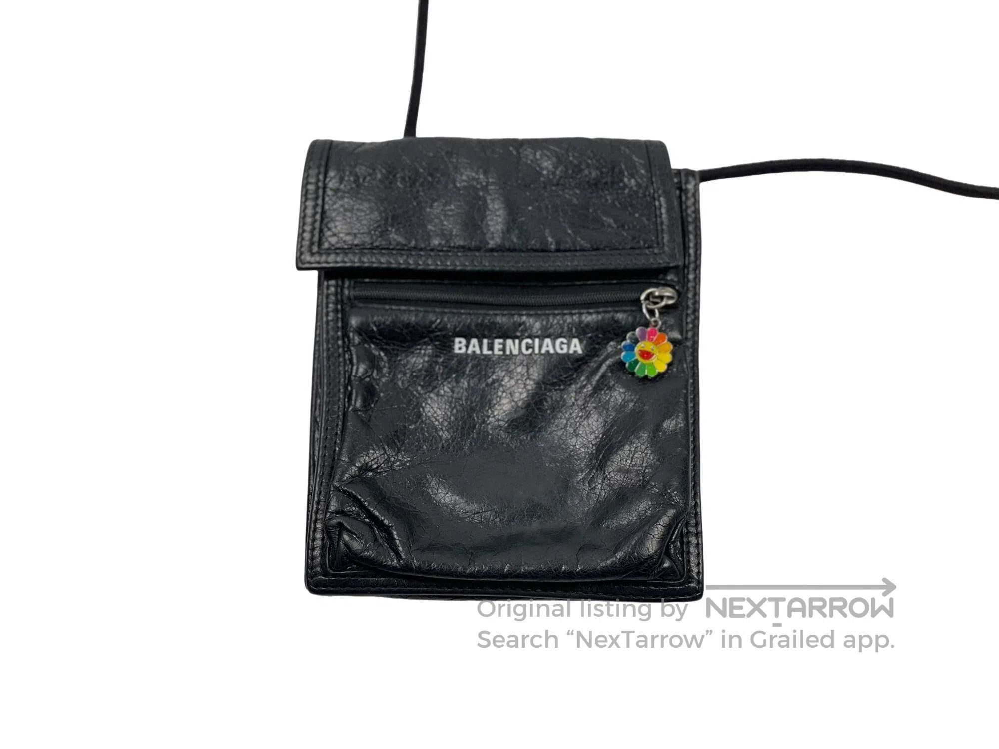 Balenciaga Balenciaga Classic Small Logo Lamb Leather Crossbody Bag Size ONE SIZE - 3 Thumbnail