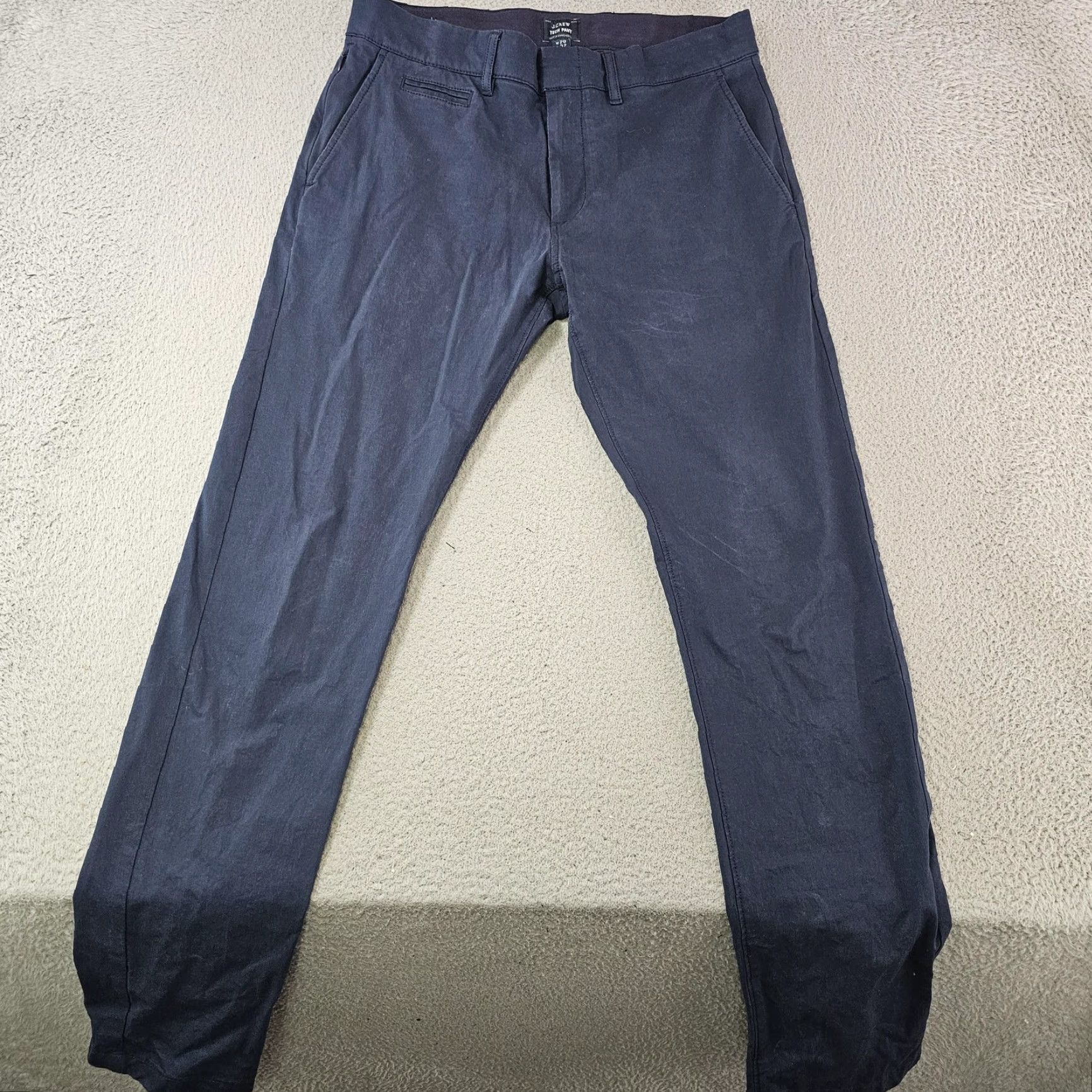 J.Crew J.Crew Mens Pants Chino Slim 29x30 Navy Blue 484 Tech Pant Performance Stretch Zip Front Pockets Size US 29 - 2 Thumbnail